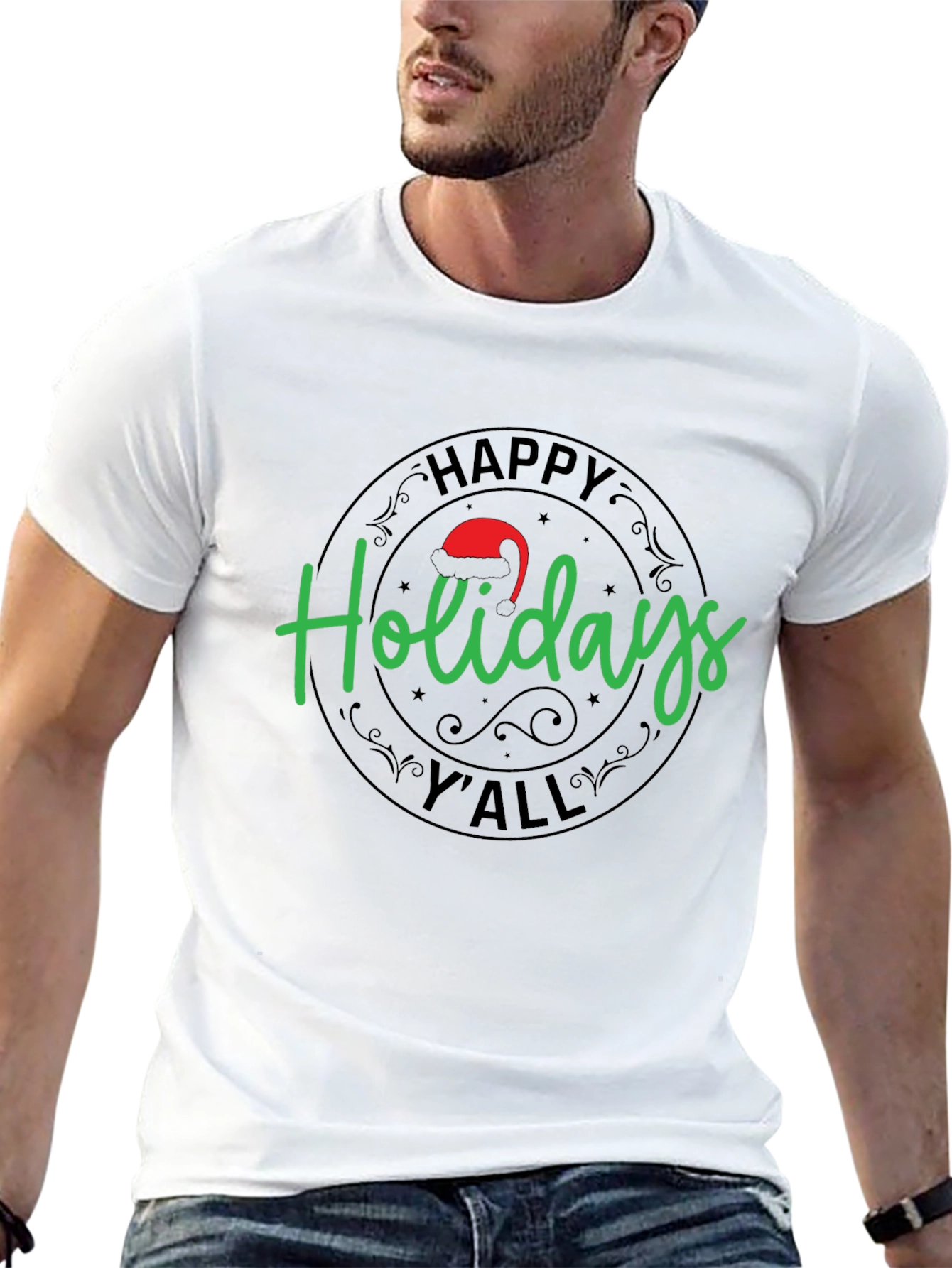 Happy Holidays Yall Graphic T-Shirt