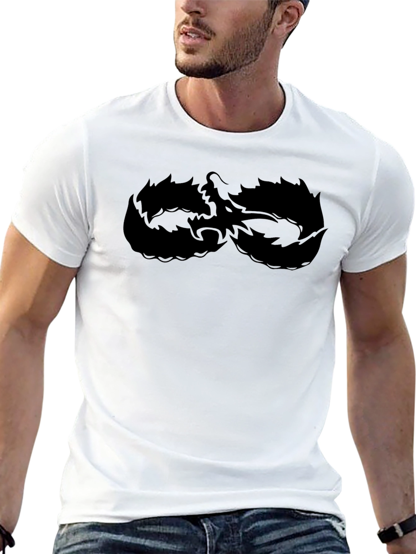 Bold Black Dragon Infinity T-Shirt