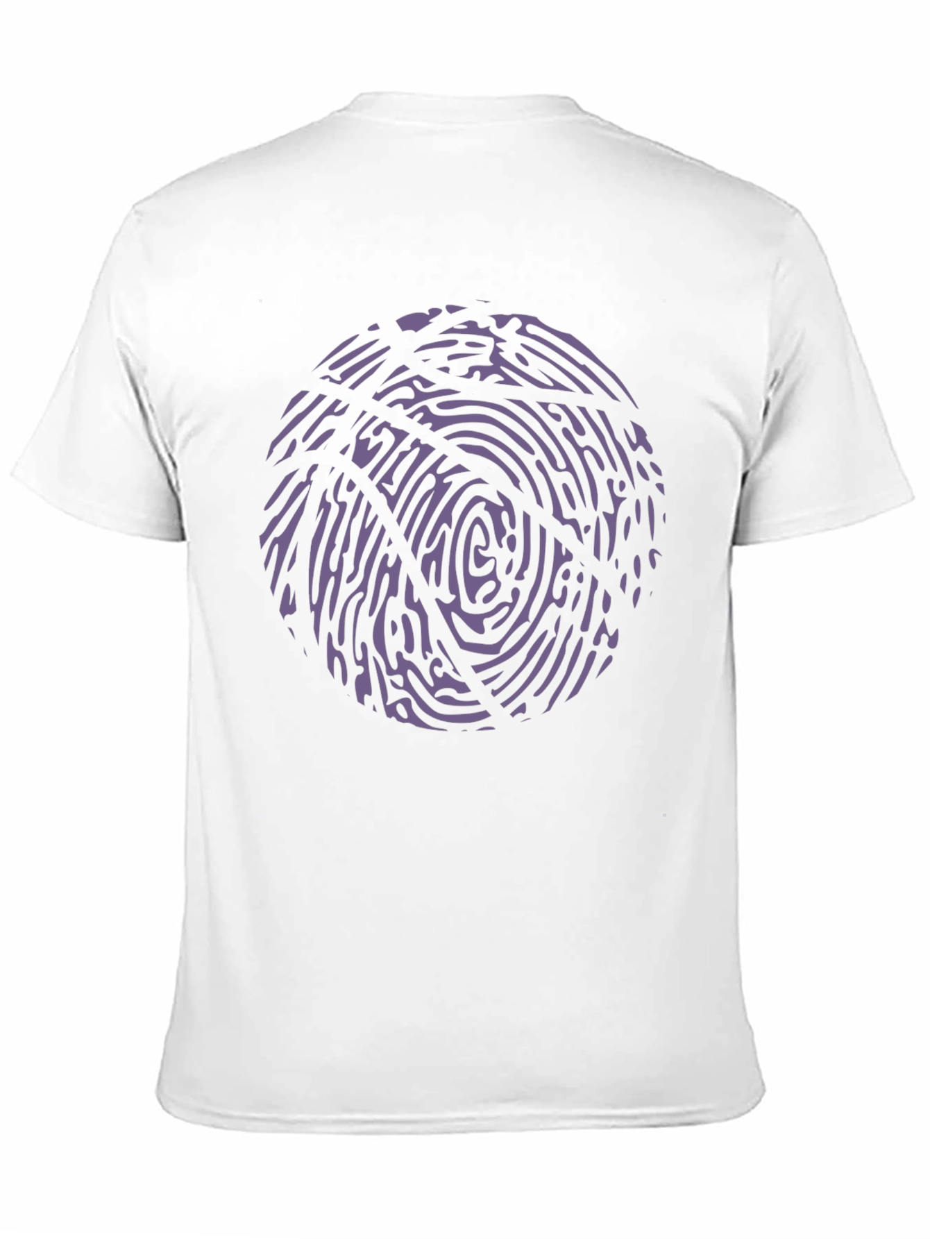 Fingerprint Basketball Graphic Tee - Black