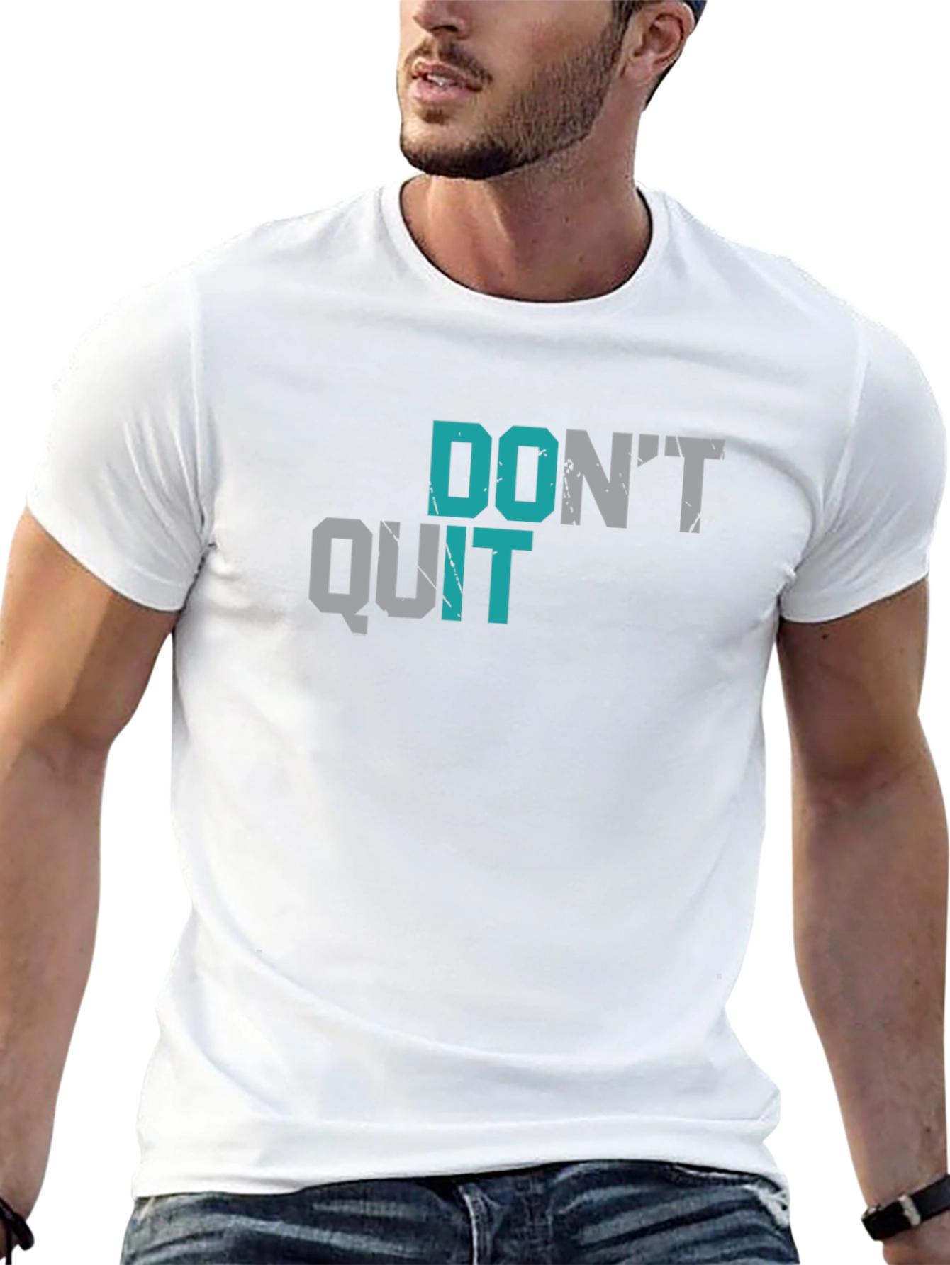 Dont Quit Motivational Graphic T-Shirt