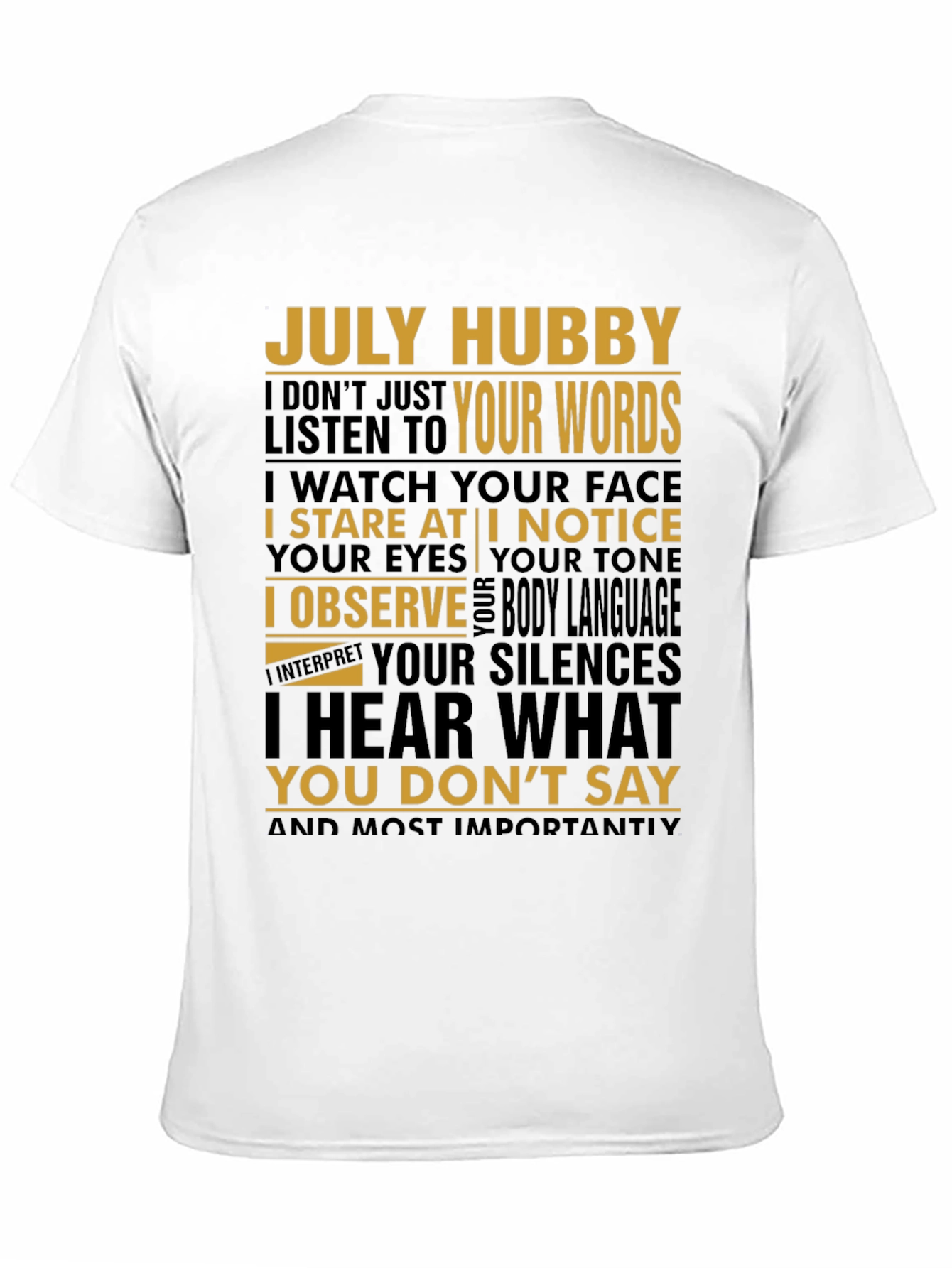 July Hubby Graphic T-Shirt