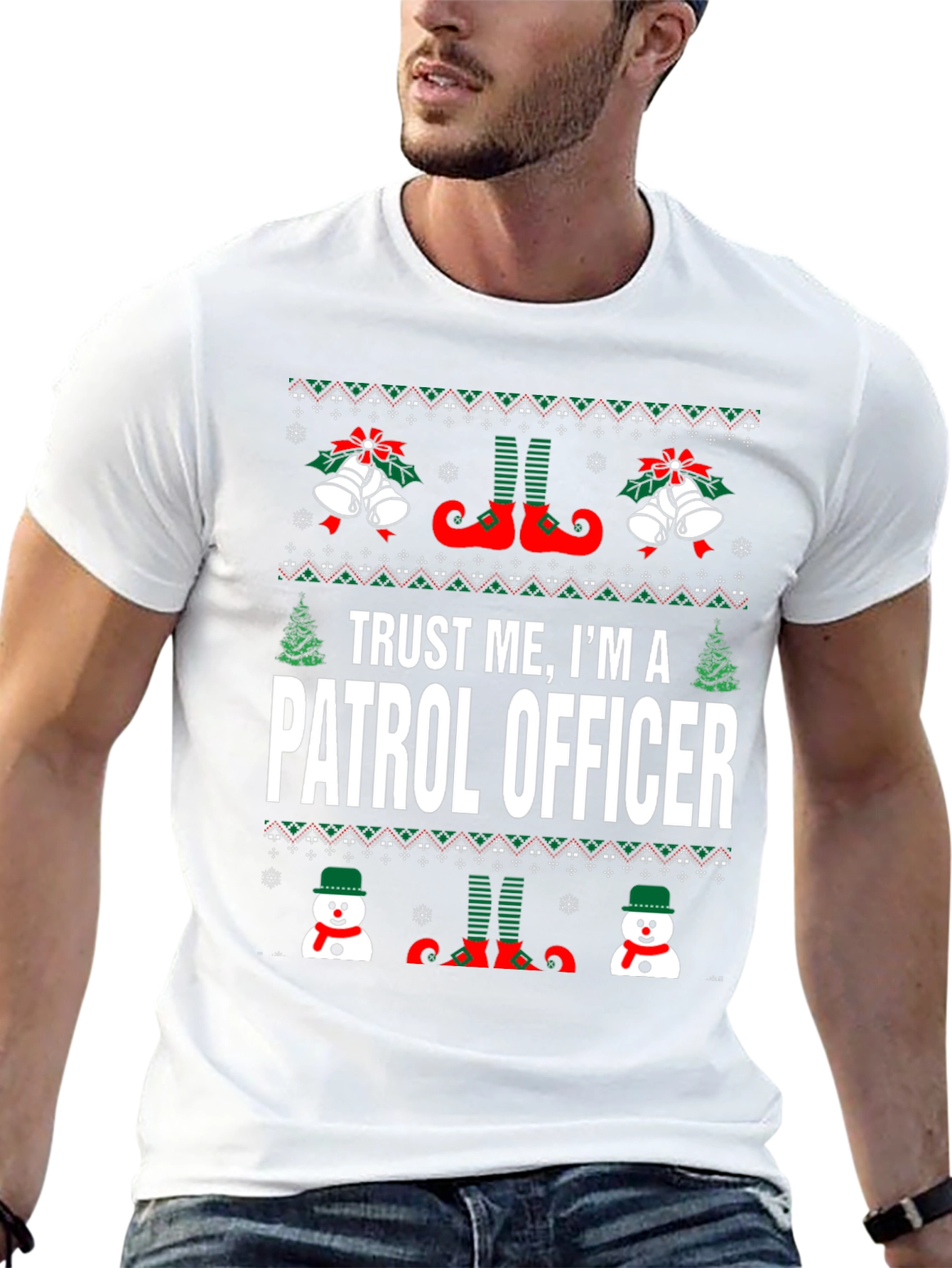 Trust Me Im A Patrol Officer Christmas T-Shirt