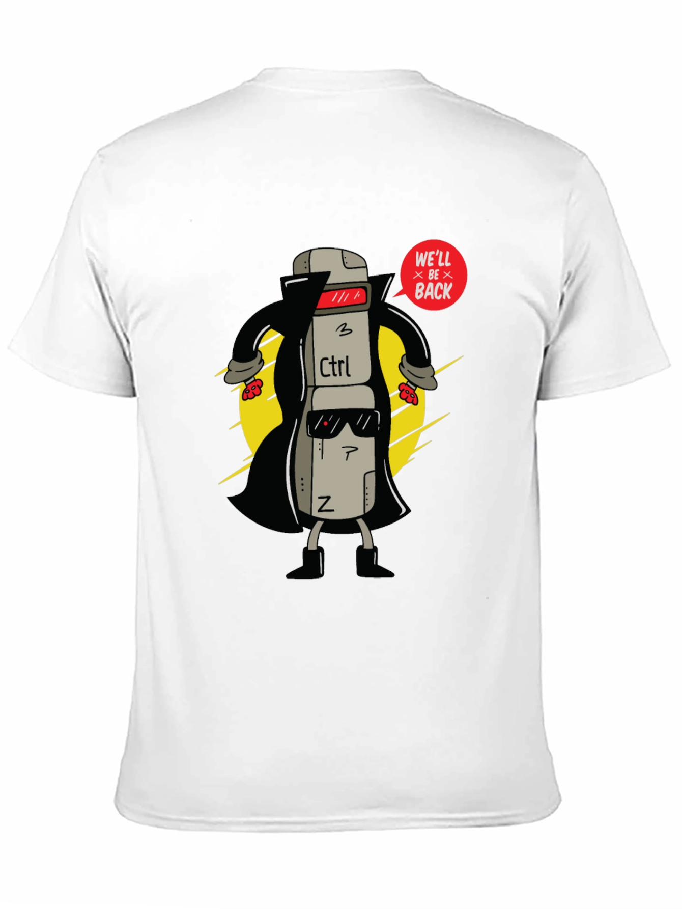 Control Key T-Shirt - Well Be Back