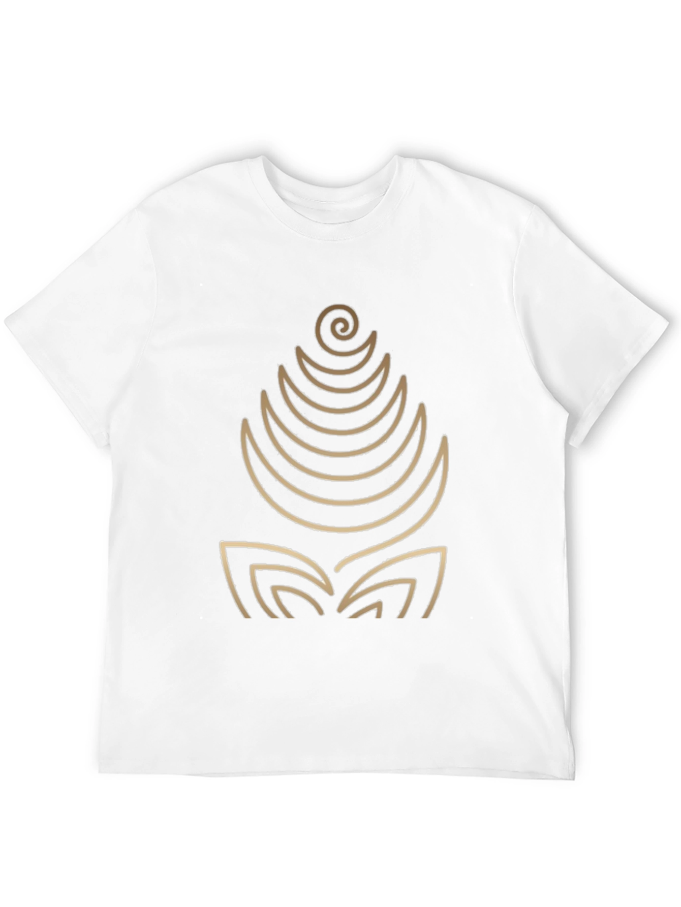 Abstract Tree Graphic Black T-Shirt