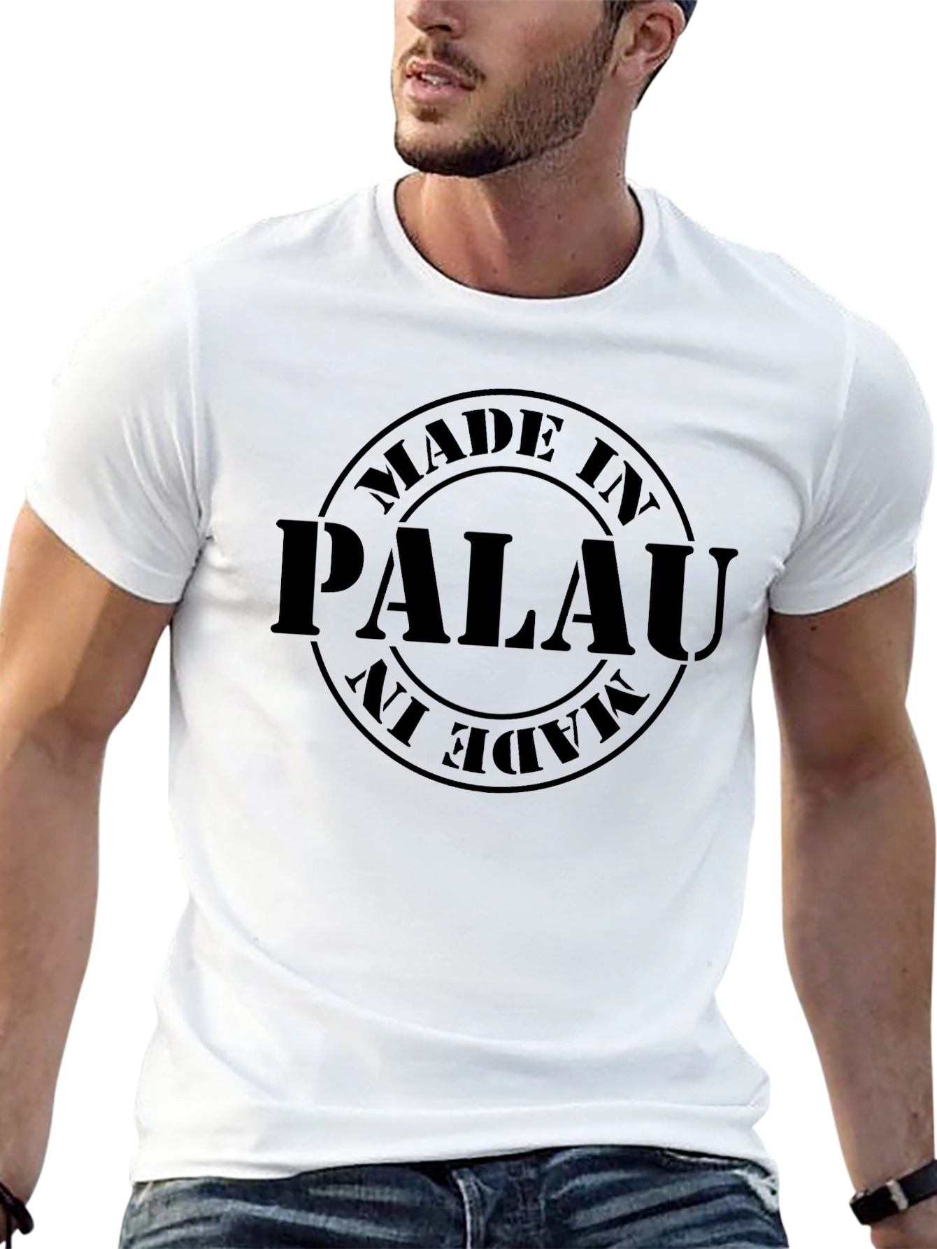 Made in Palau Graphic T-Shirt - Black