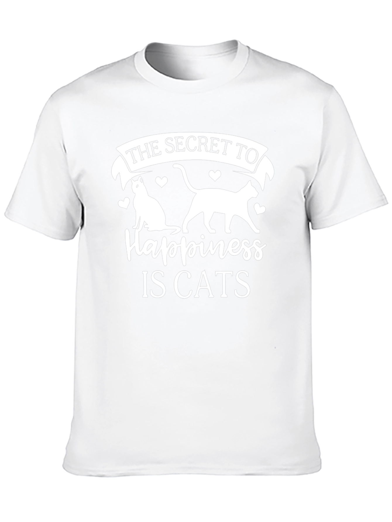 The Secret to Happiness is Cats T-Shirt