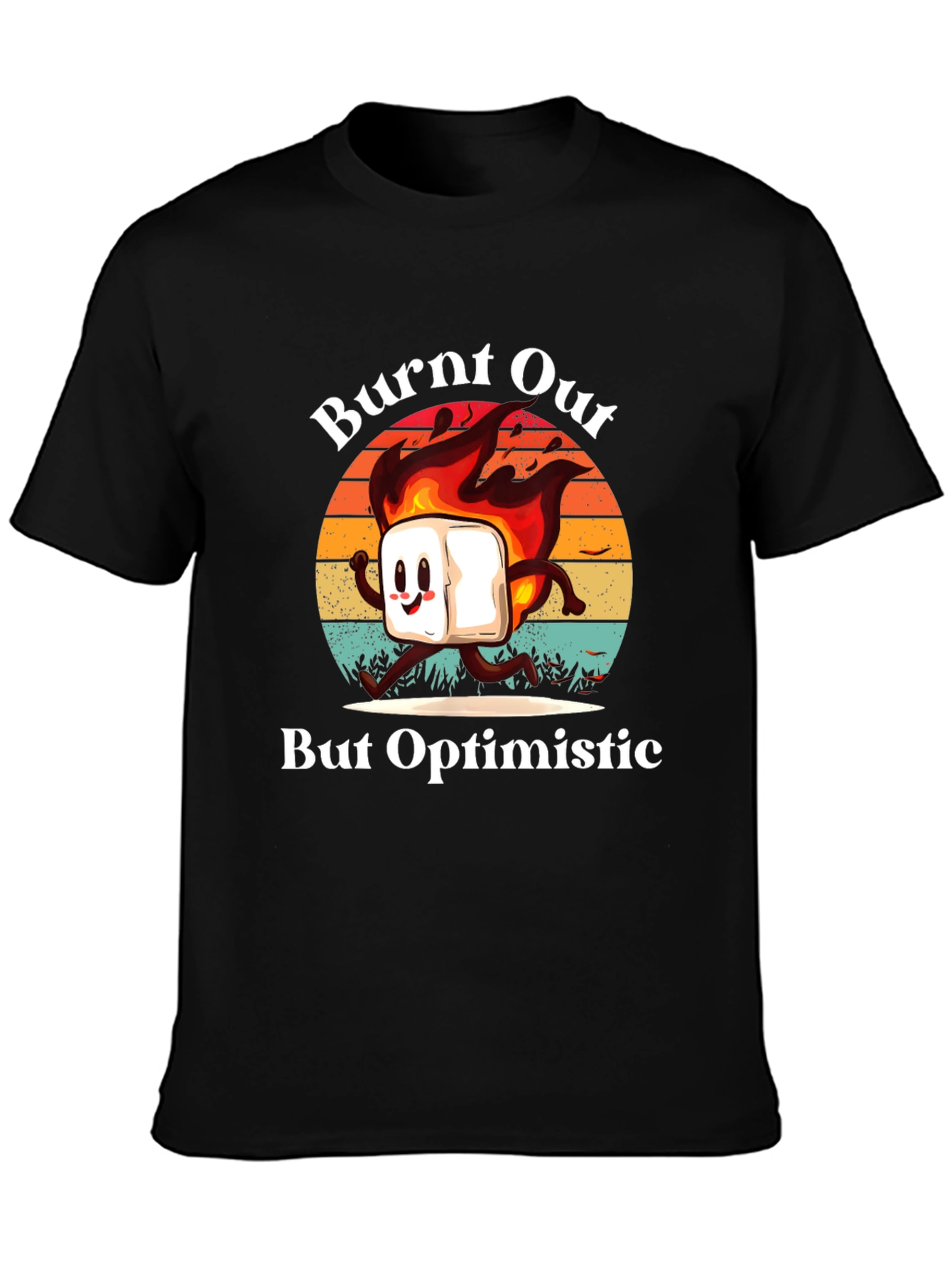 Burnt Out But Optimistic Graphic Tee