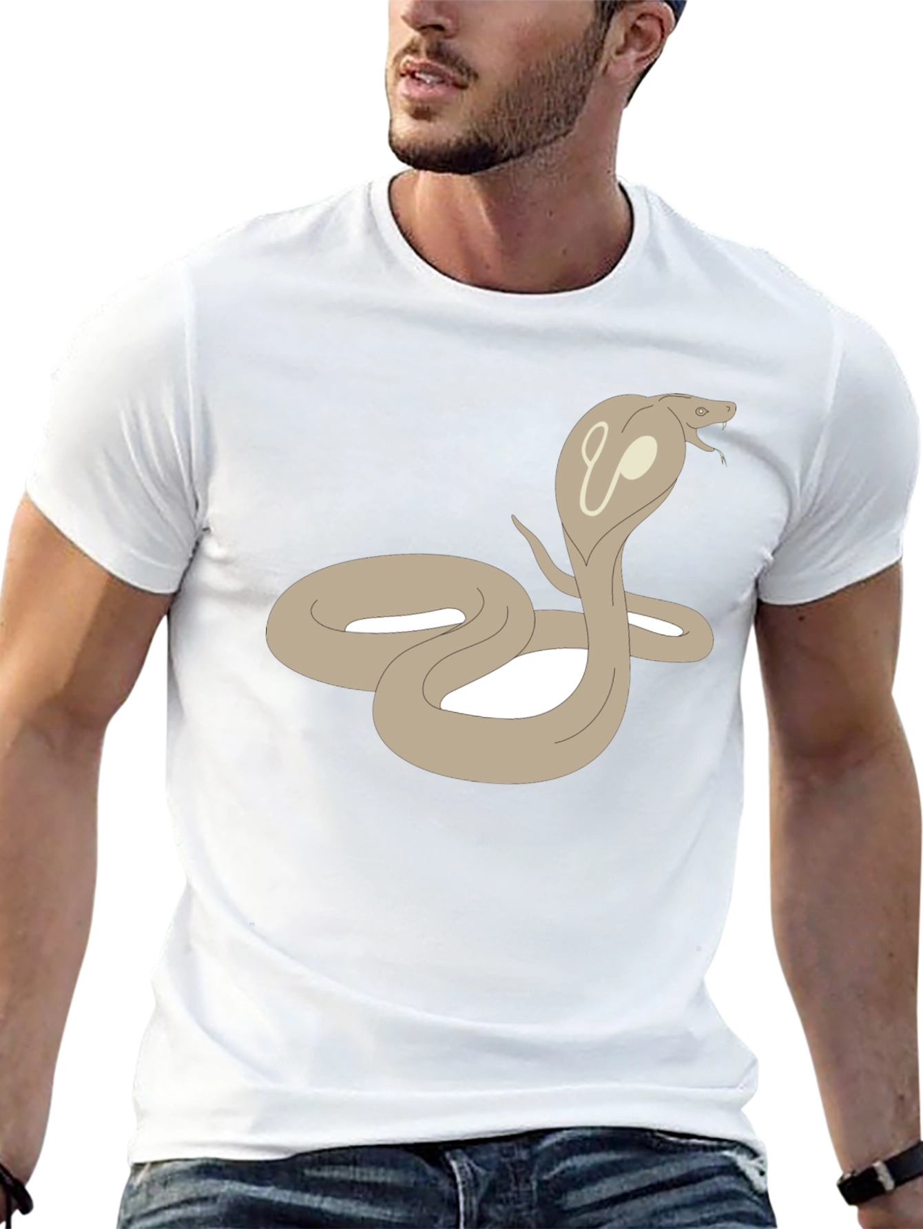 Cobra Graphic Tee - Stylish Snake Design