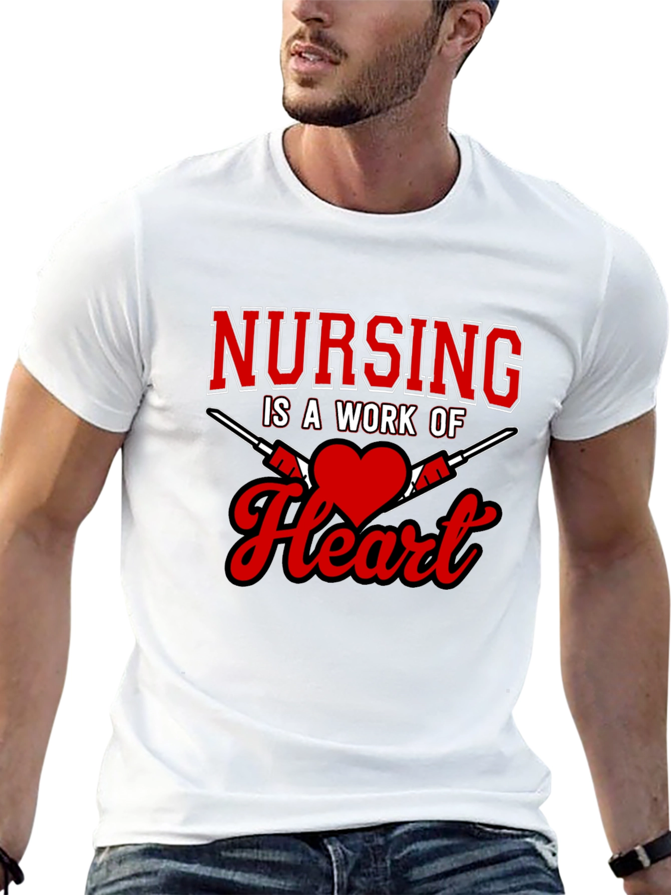 Nursing is a Work of Heart T-Shirt