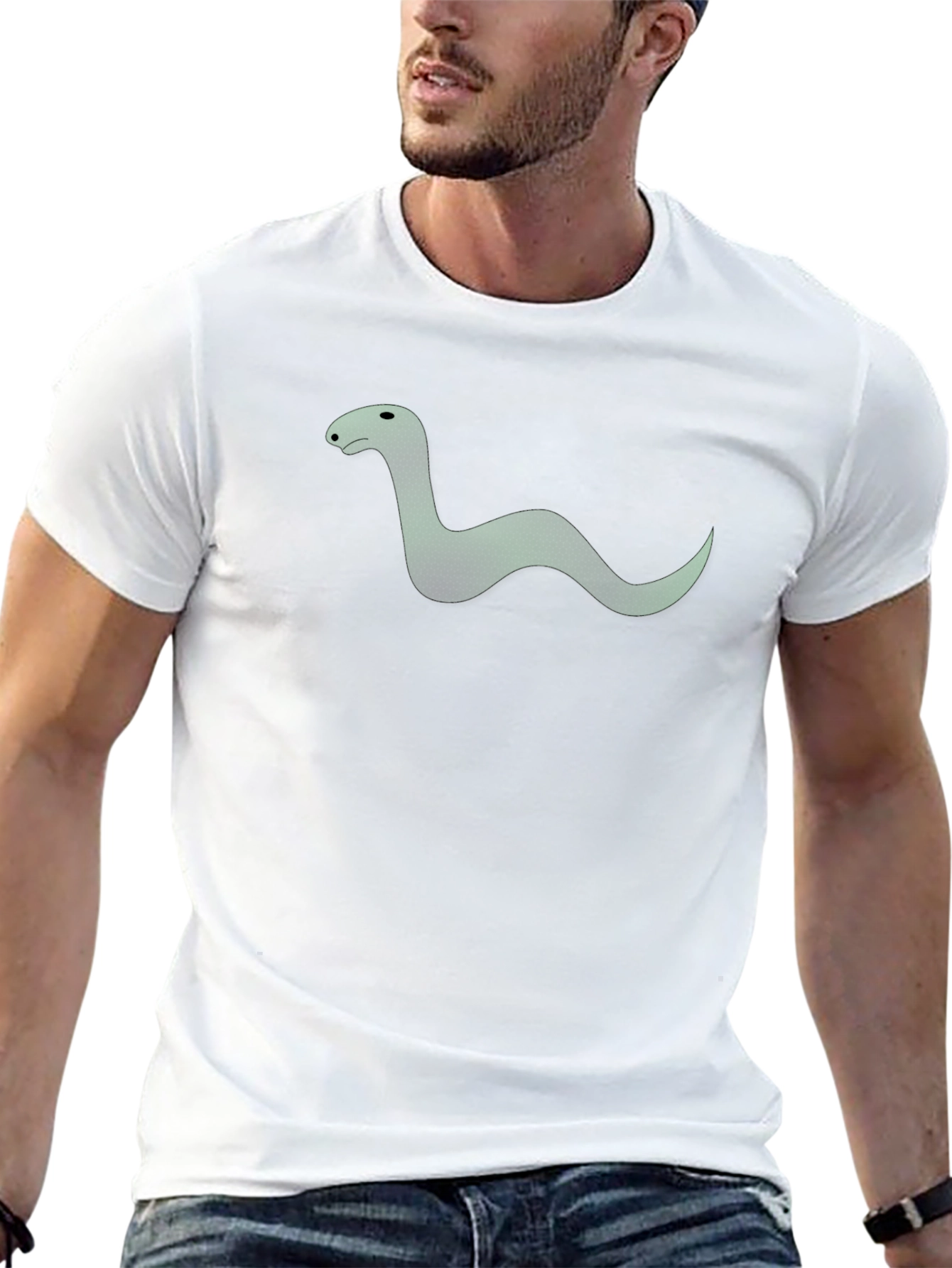 Mens Black Snake Graphic Tee