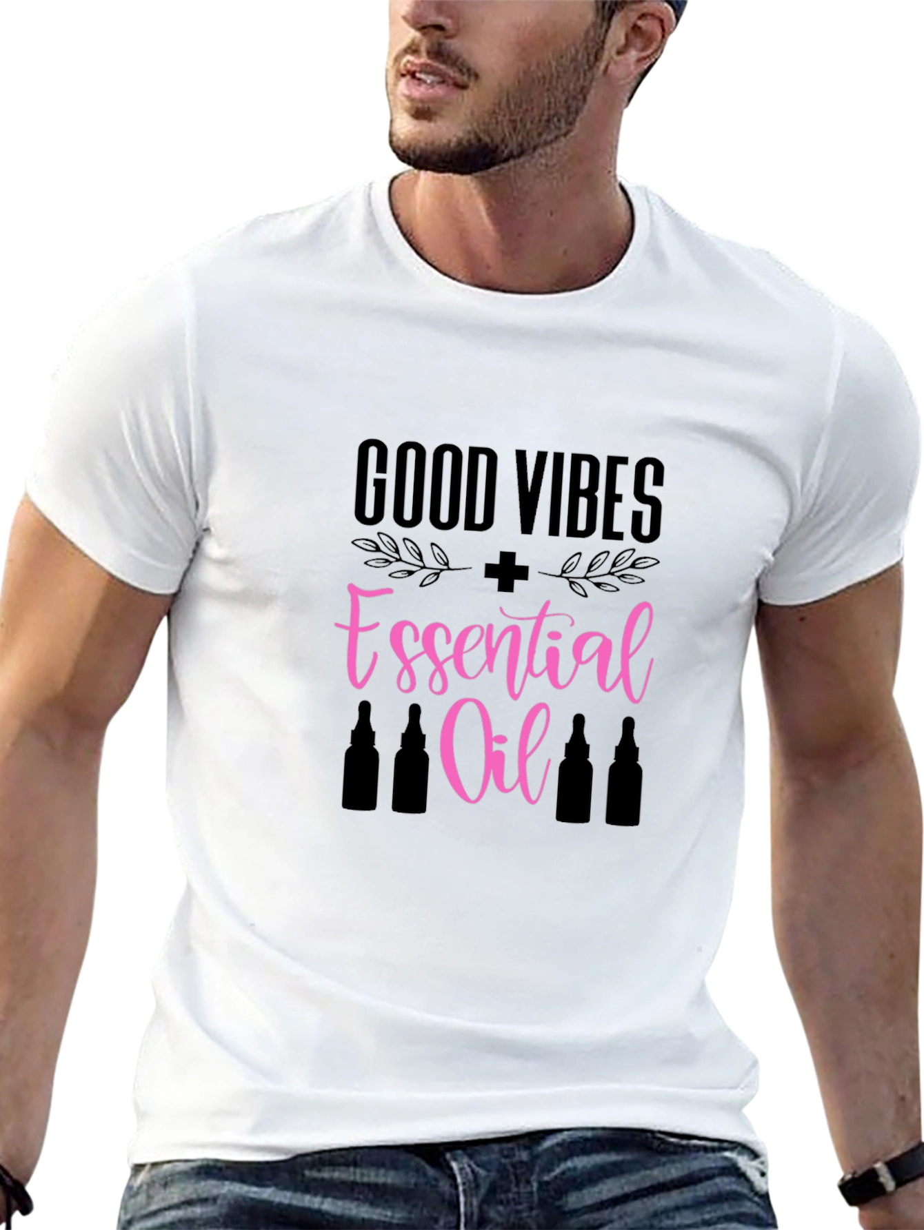 Good Vibes Essential Oil Graphic T-Shirt