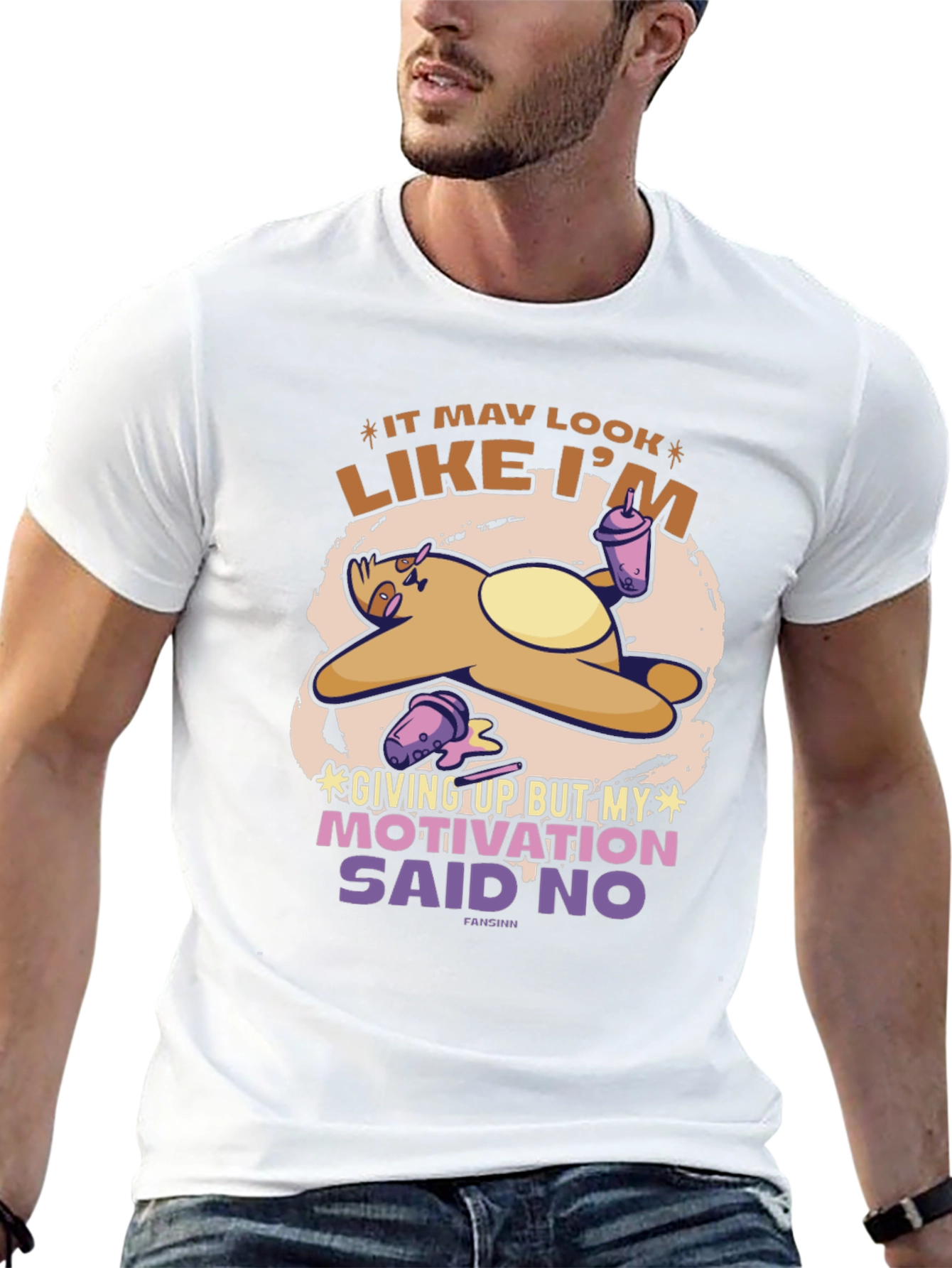 Sloth Motivation T-Shirt - Funny Graphic Tee