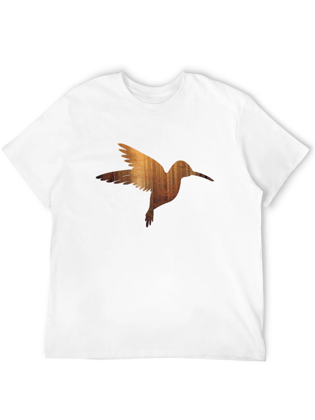 Hummingbird Forest Graphic Black T-Shirt
