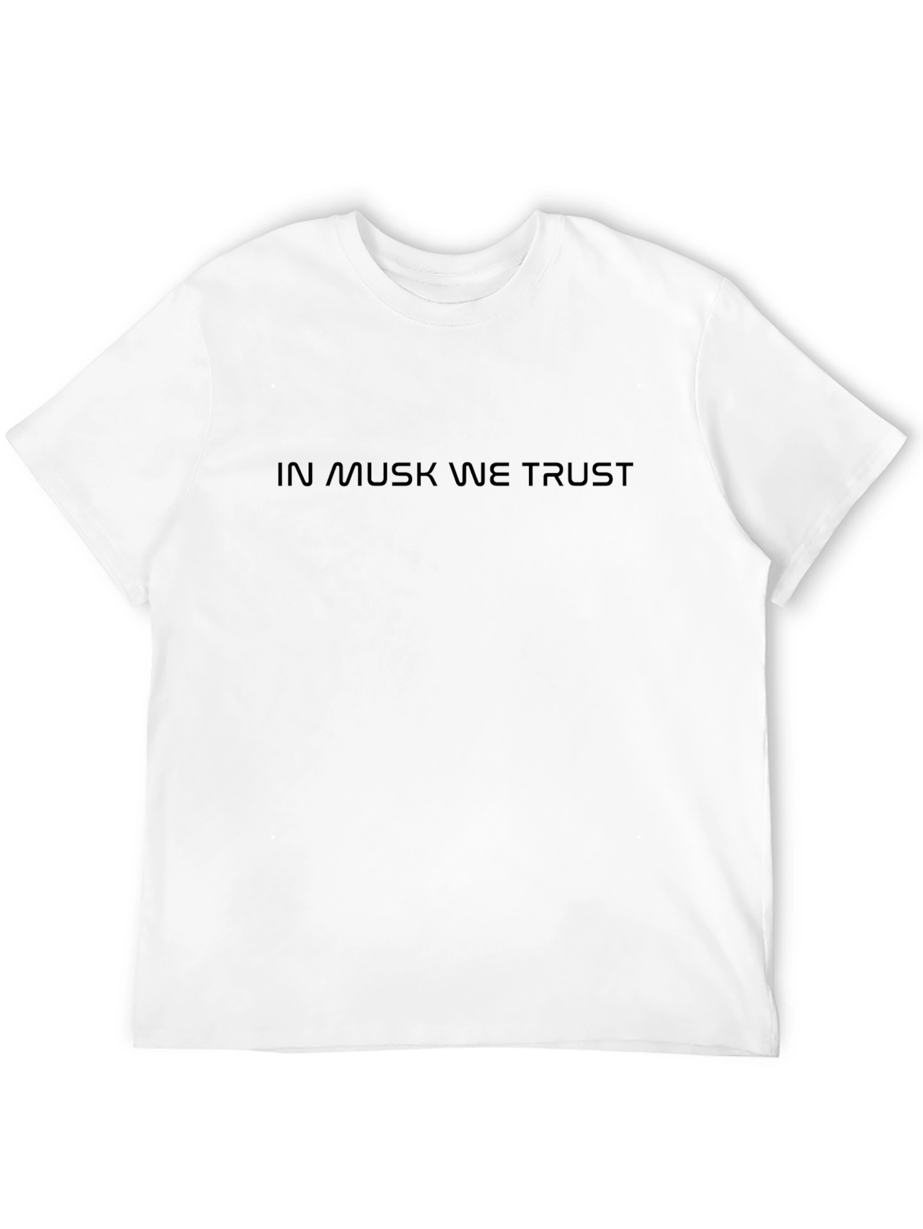 In Musk We Trust Graphic Tee - Black