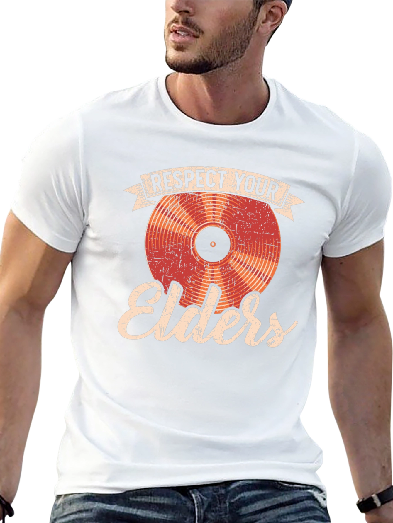 Respect Your Elders Record T-Shirt