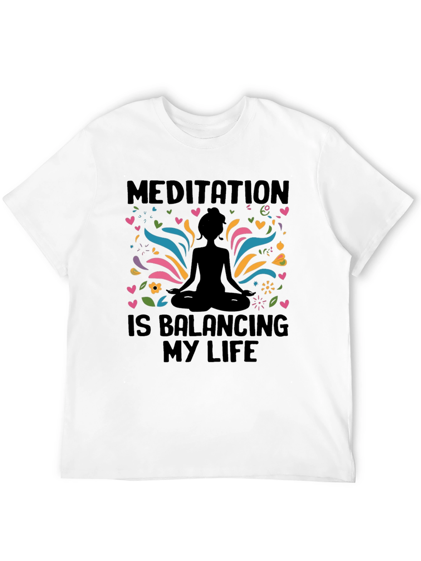 Meditation Balancing Life Graphic T-Shirt