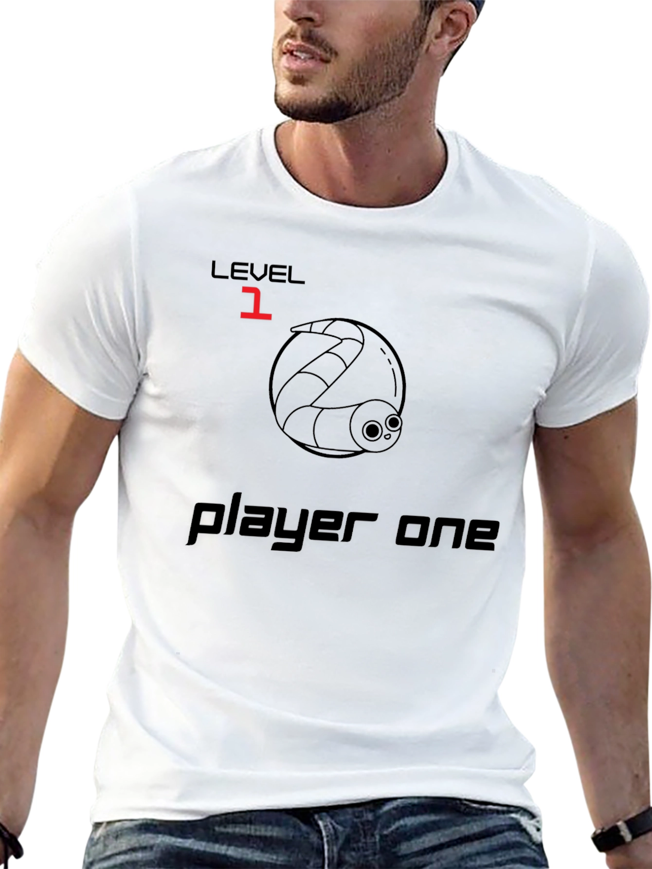 Level 1 Player One Black T-Shirt