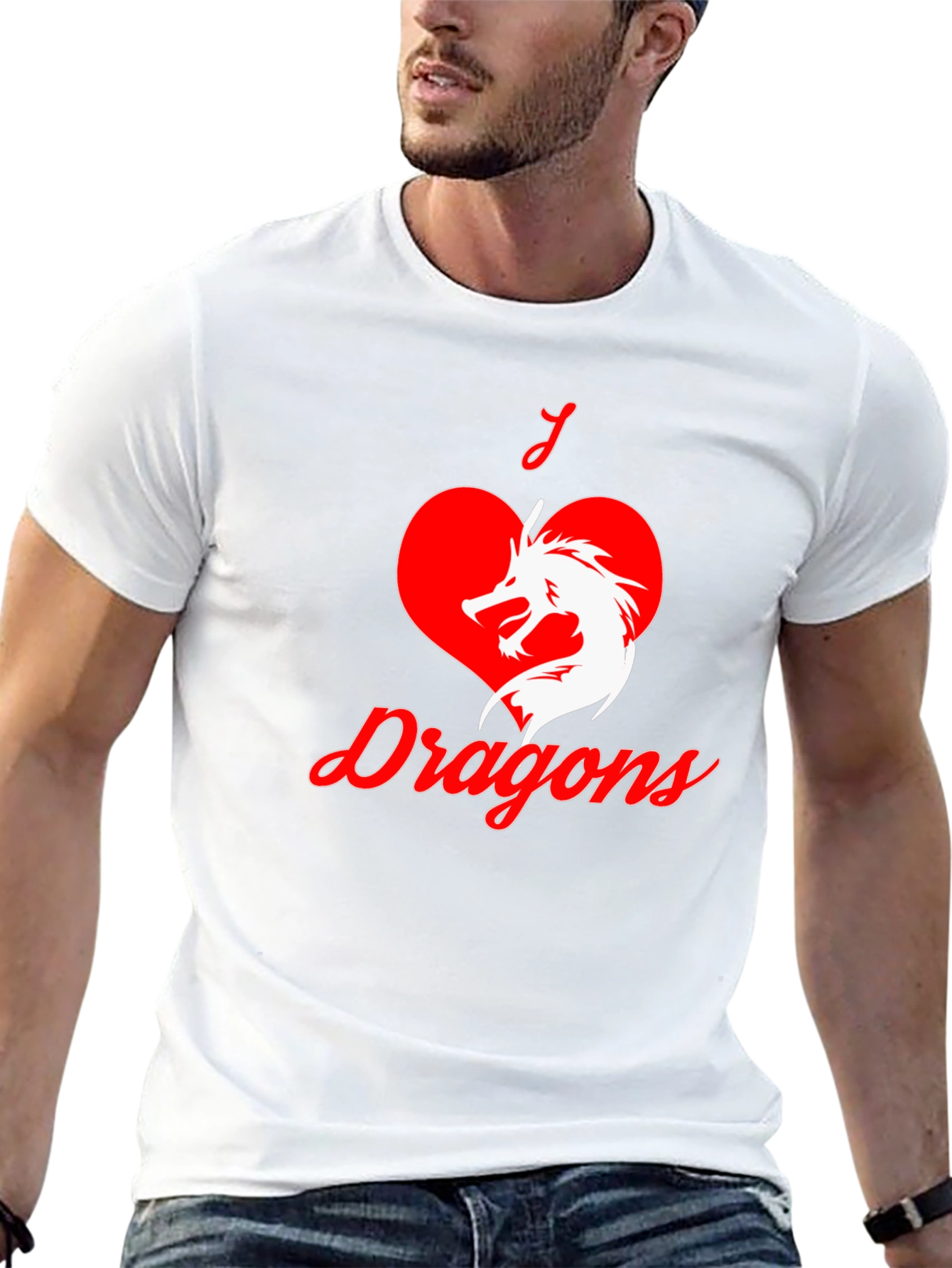 I Love Dragons Graphic T-Shirt