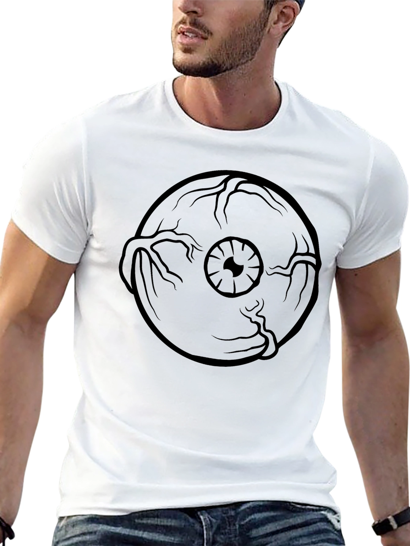 Eye Graphic Black T-Shirt - Unique Style