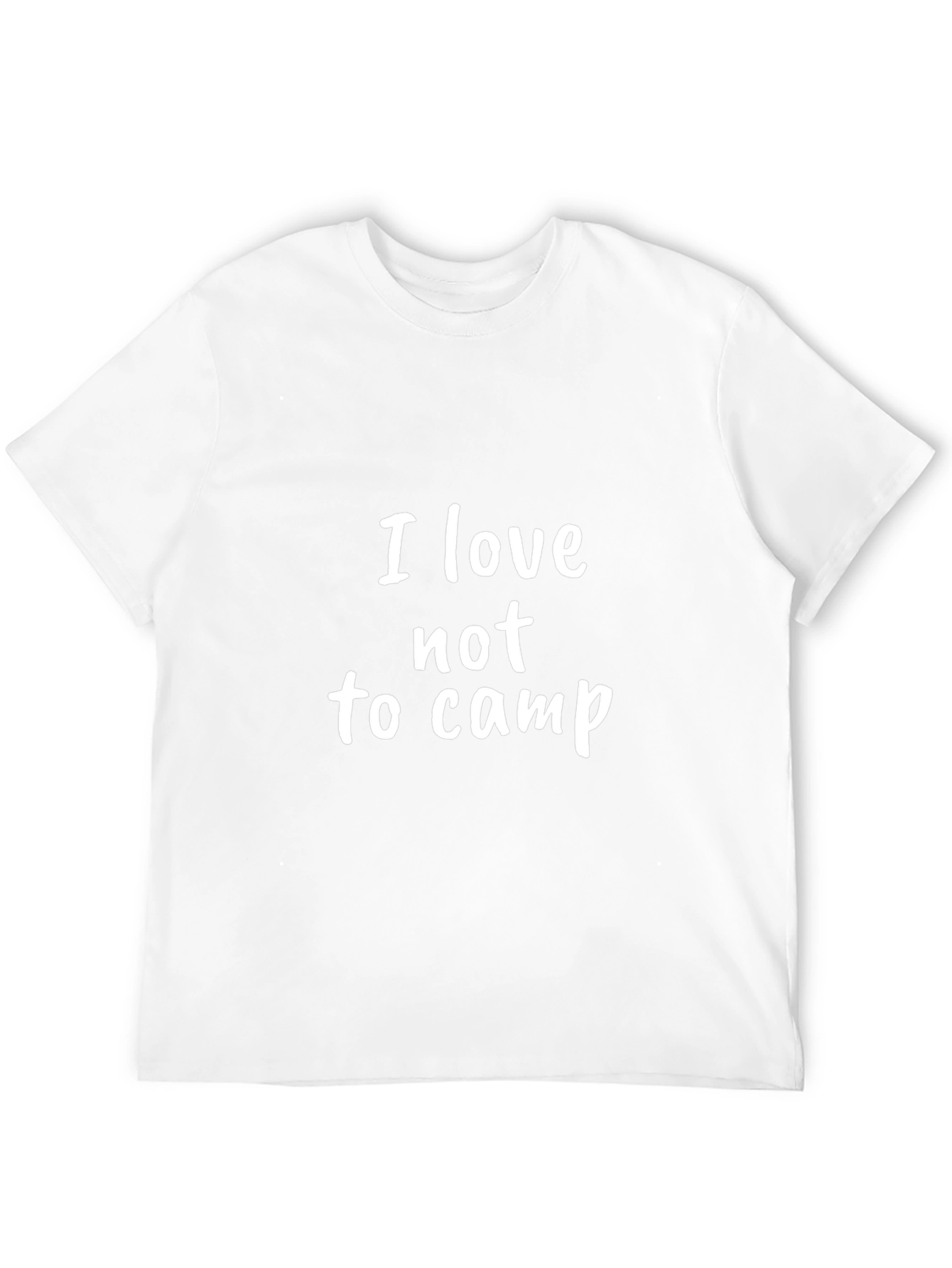 I Love Not to Camp Graphic T-Shirt