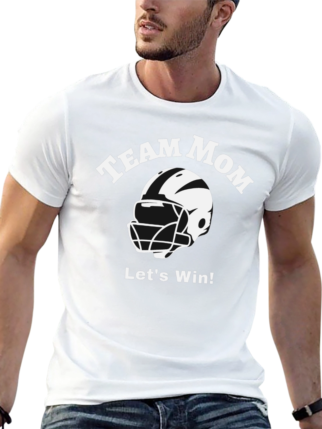 Team Mom Football T-Shirt - Lets Win!