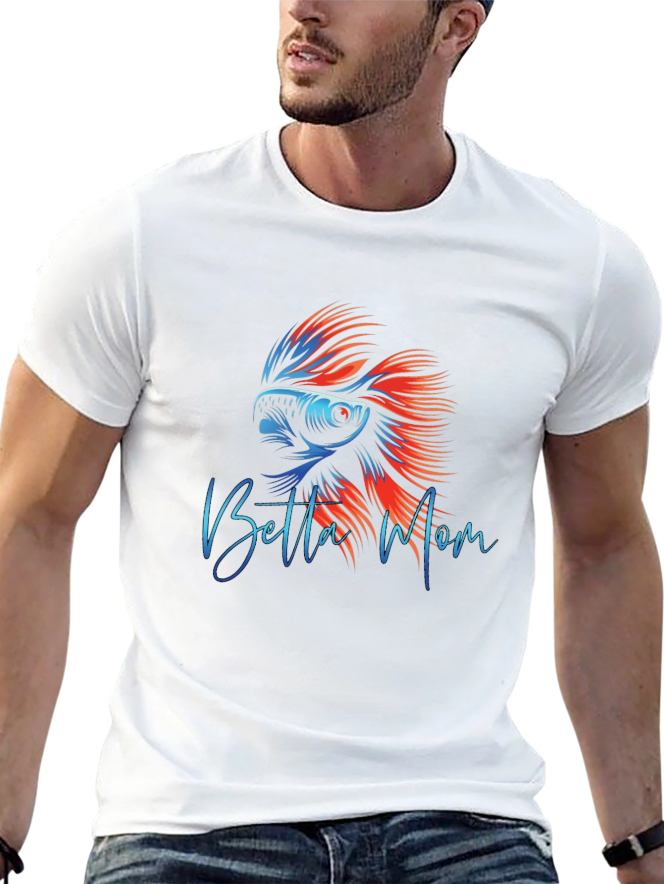 Betta Mom Graphic T-Shirt - Fish Lover Apparel