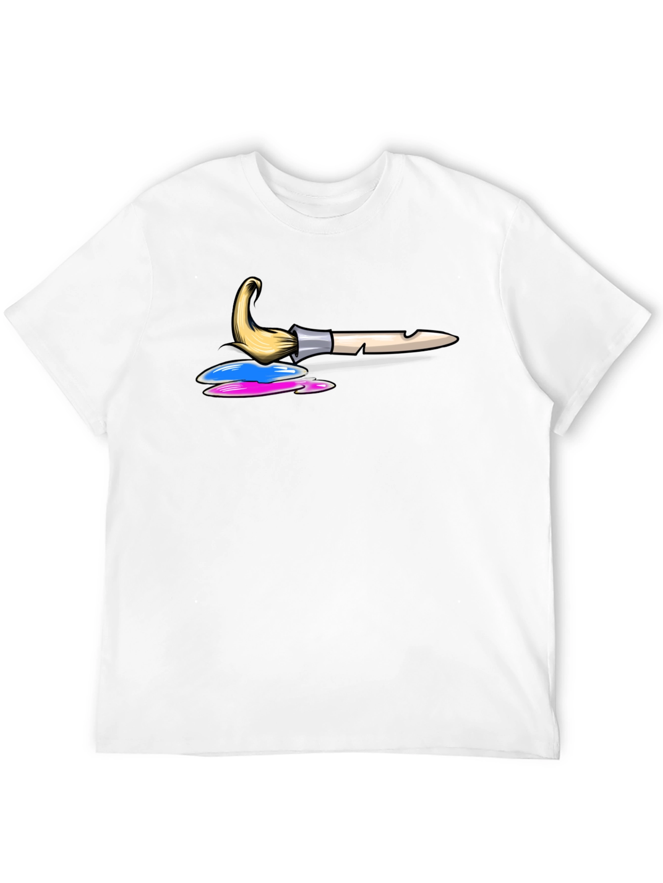 Paint Brush Graphic Tee - Artist T-Shirt