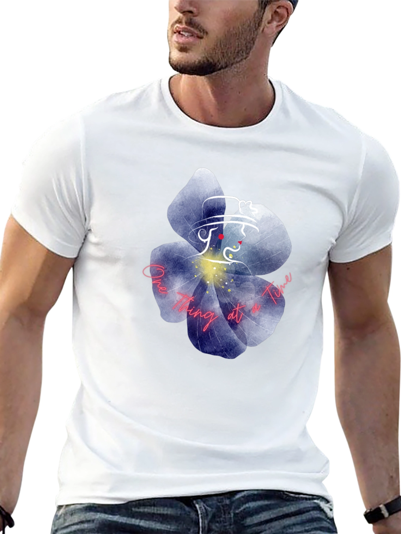 Floral Silhouette Graphic Tee