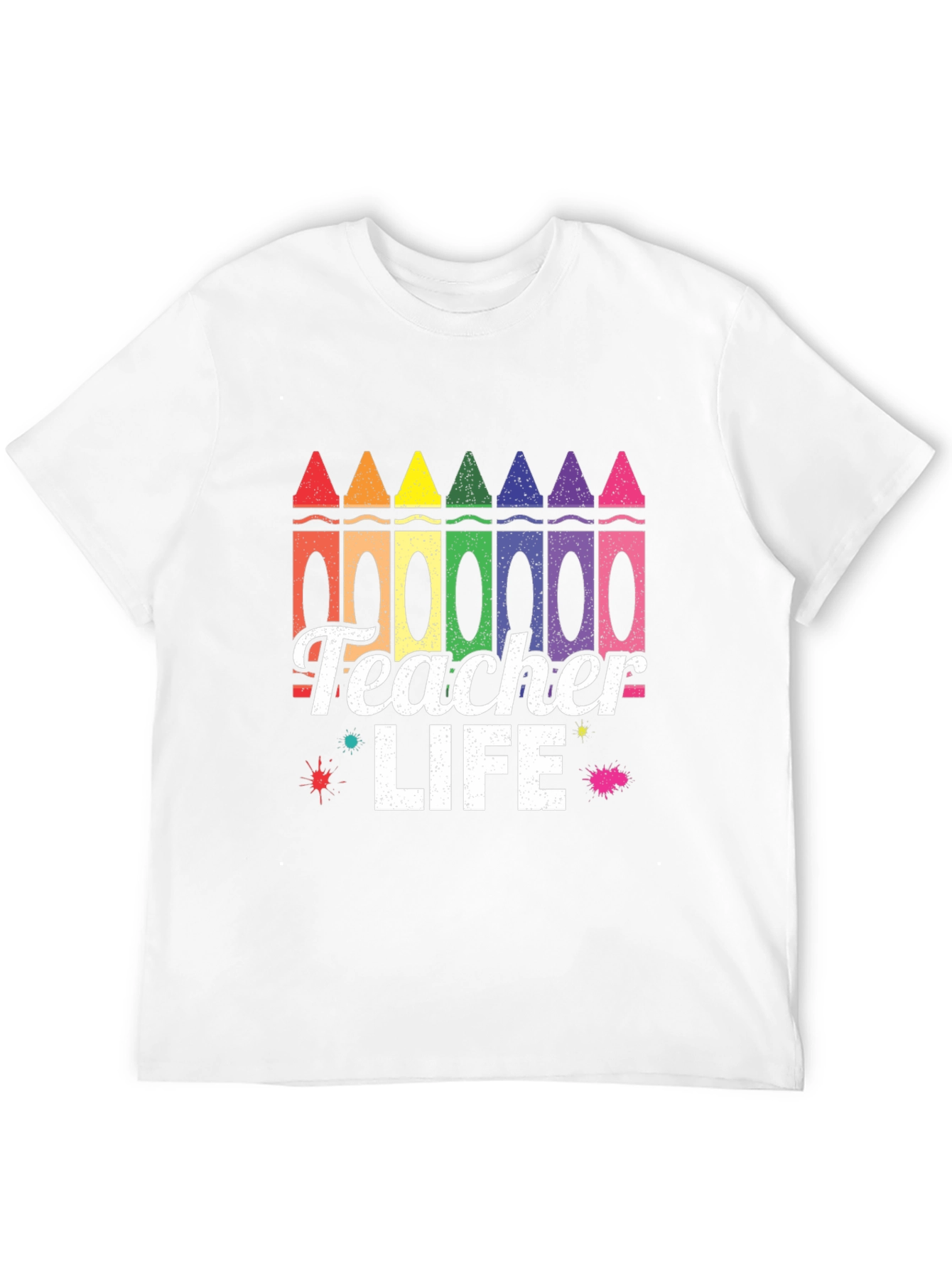 Teacher Life Crayon T-Shirt