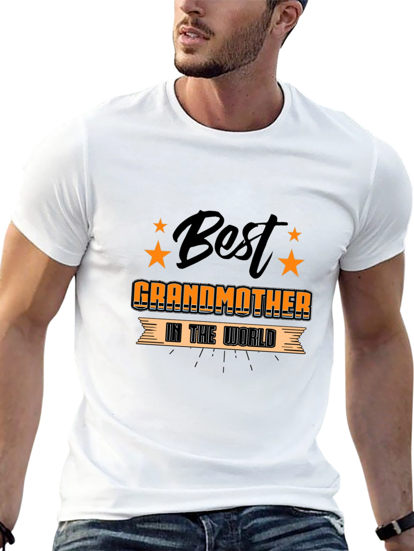 Best Grandmother in the World Black T-Shirt