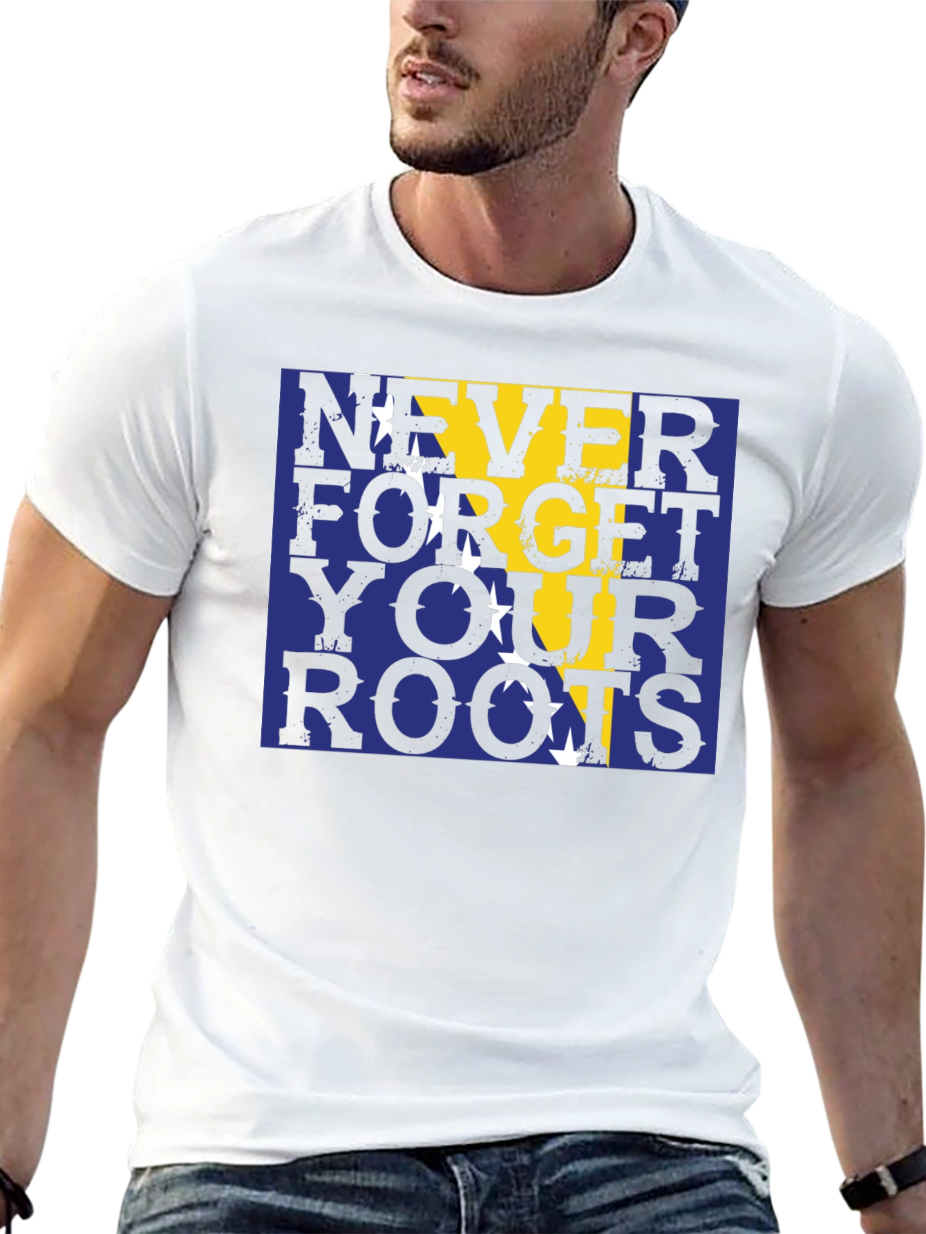 Never Forget Your Roots Bosnia Flag T-Shirt