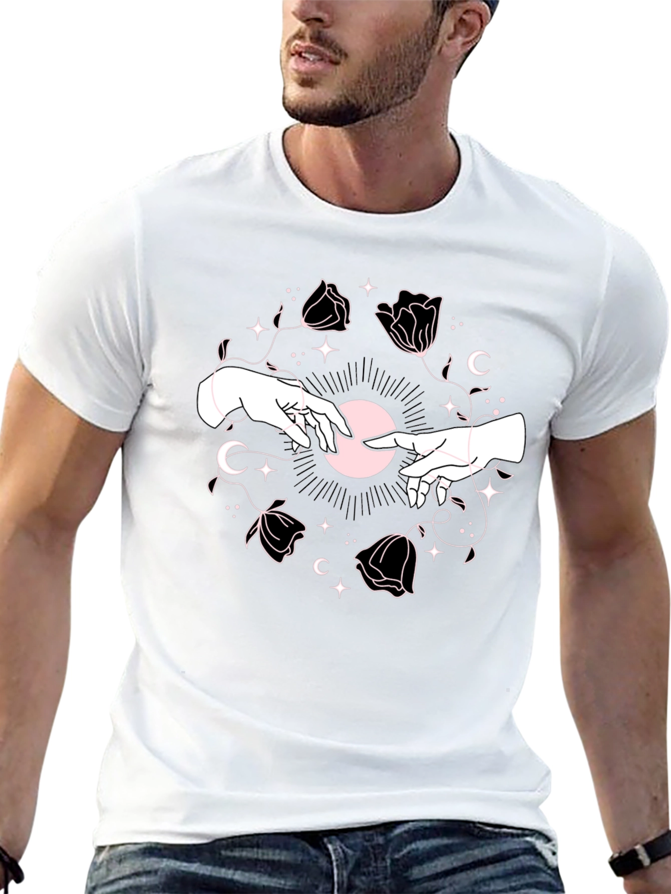 Mystic Hands Graphic Tee - Black Unisex T-Shirt