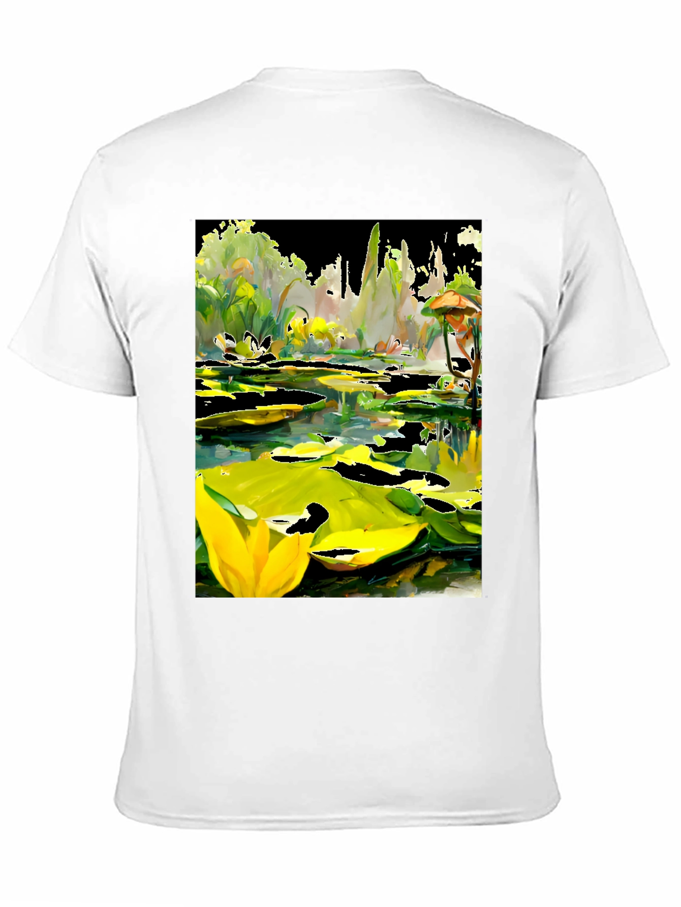 Lily Pond T-Shirt - Unique Artistic Design
