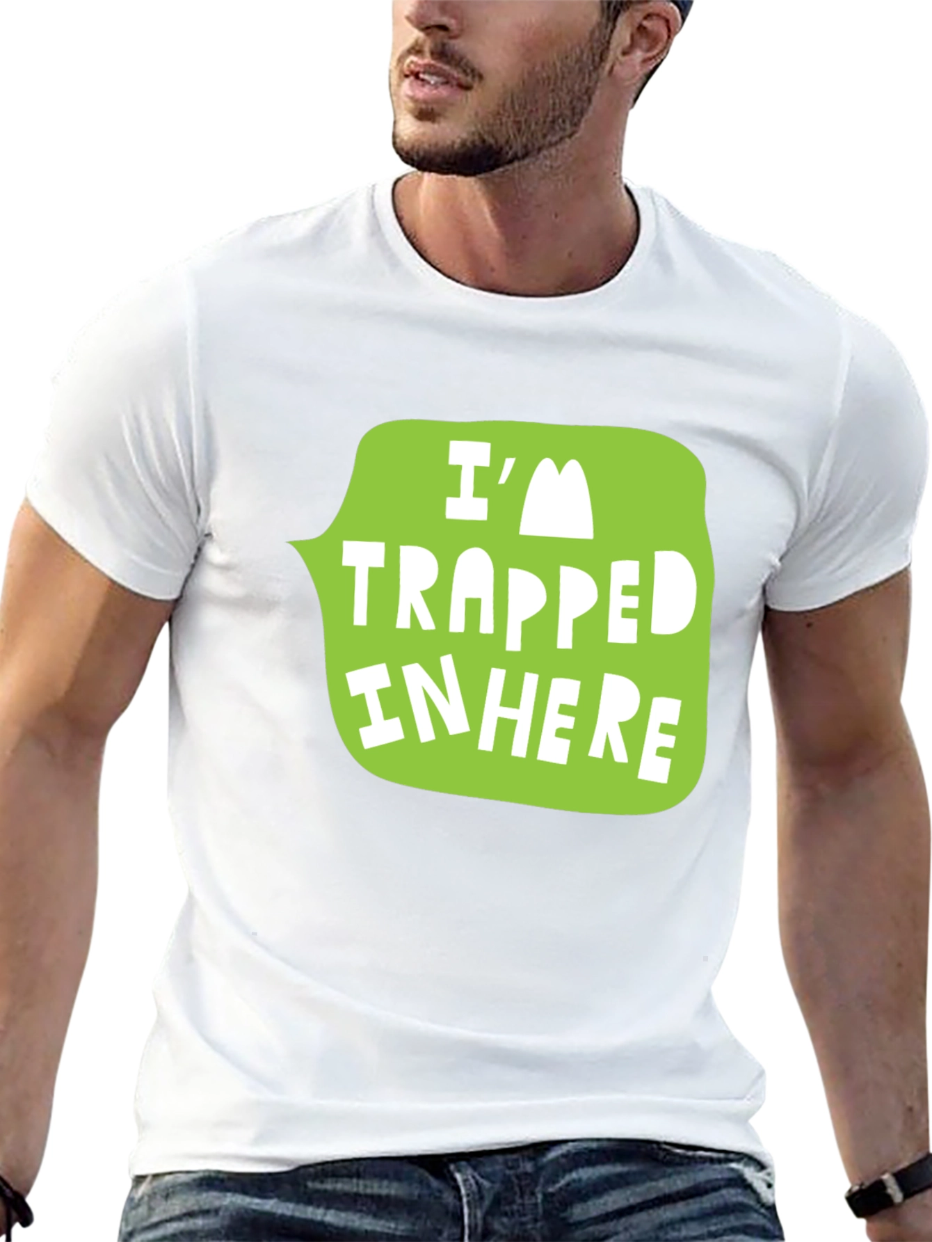 Trapped In Here Graphic Tee - Funny Novelty Shirt