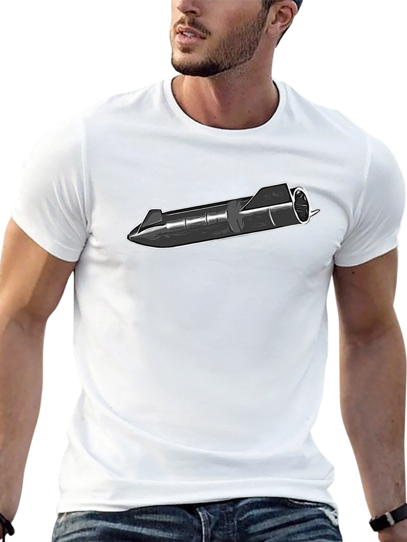 Starship Rocket T-Shirt - Space Exploration