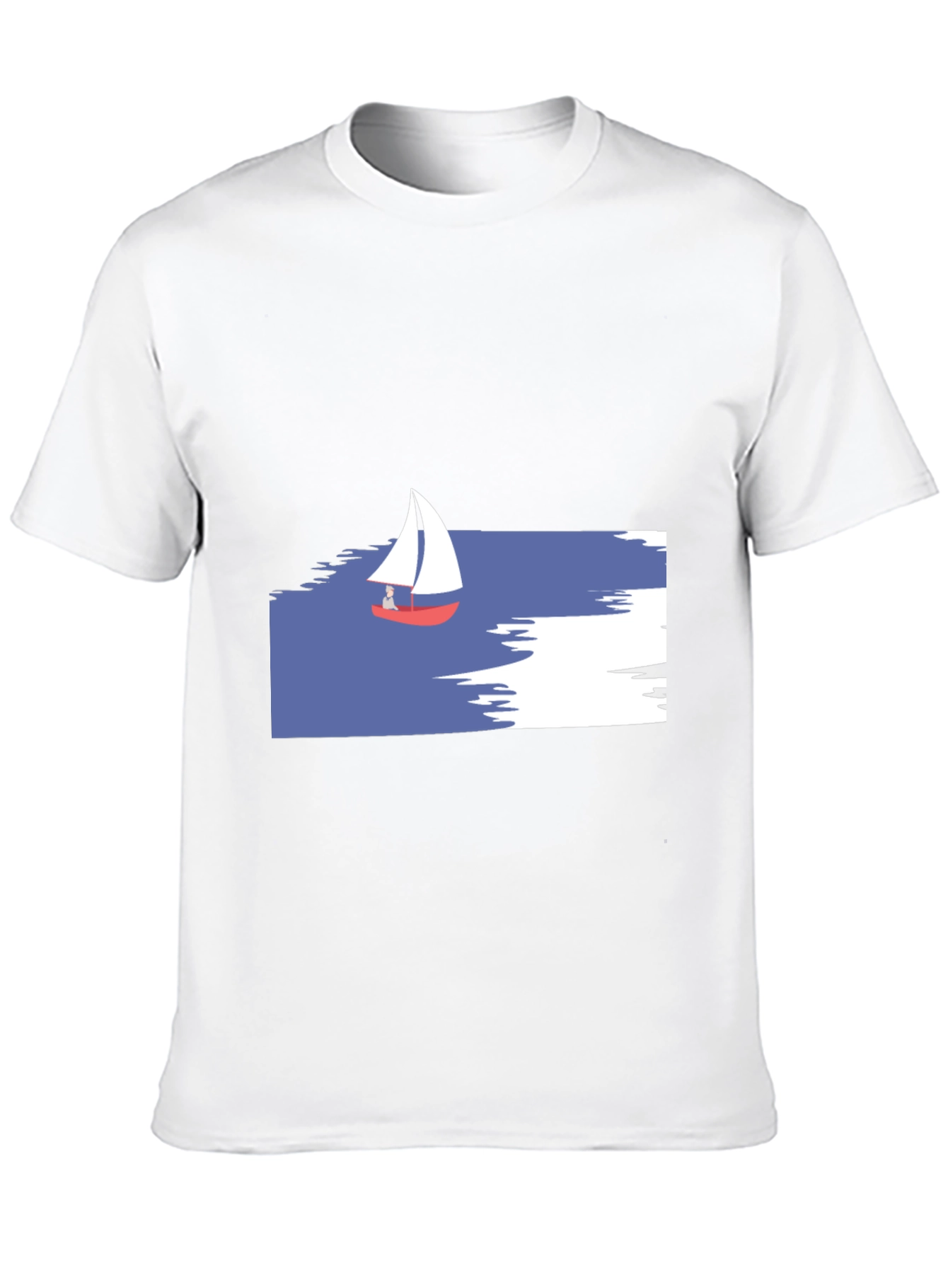 Sailboat Graphic T-Shirt - Black