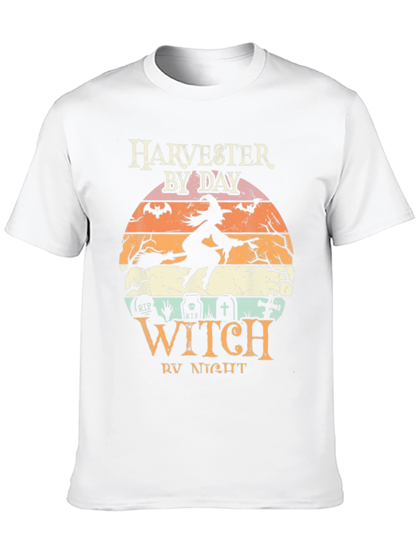 Harvester by Day Witch by Night Halloween T-Shirt