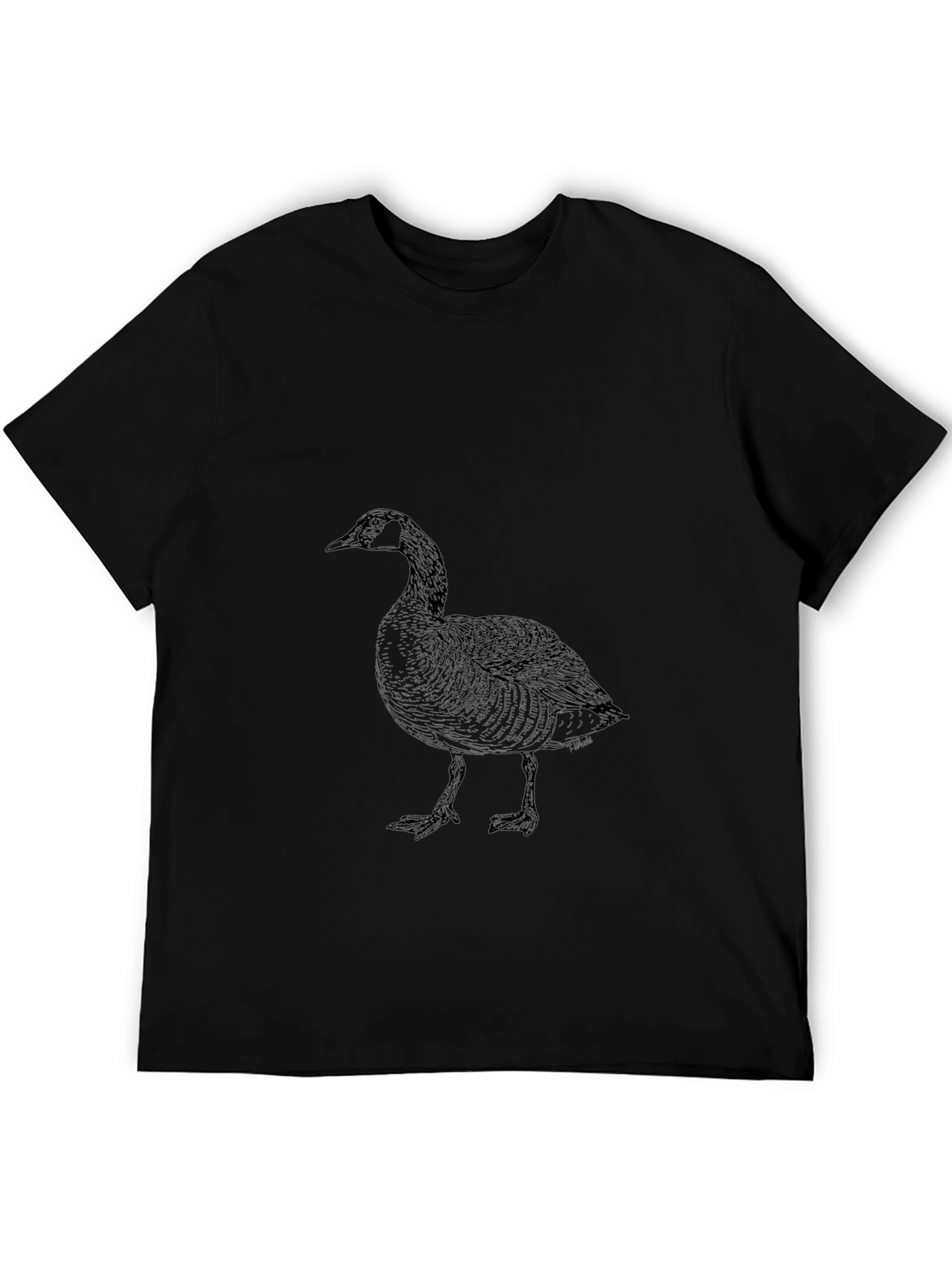Black Goose Graphic Tee - Soft Cotton Comfort