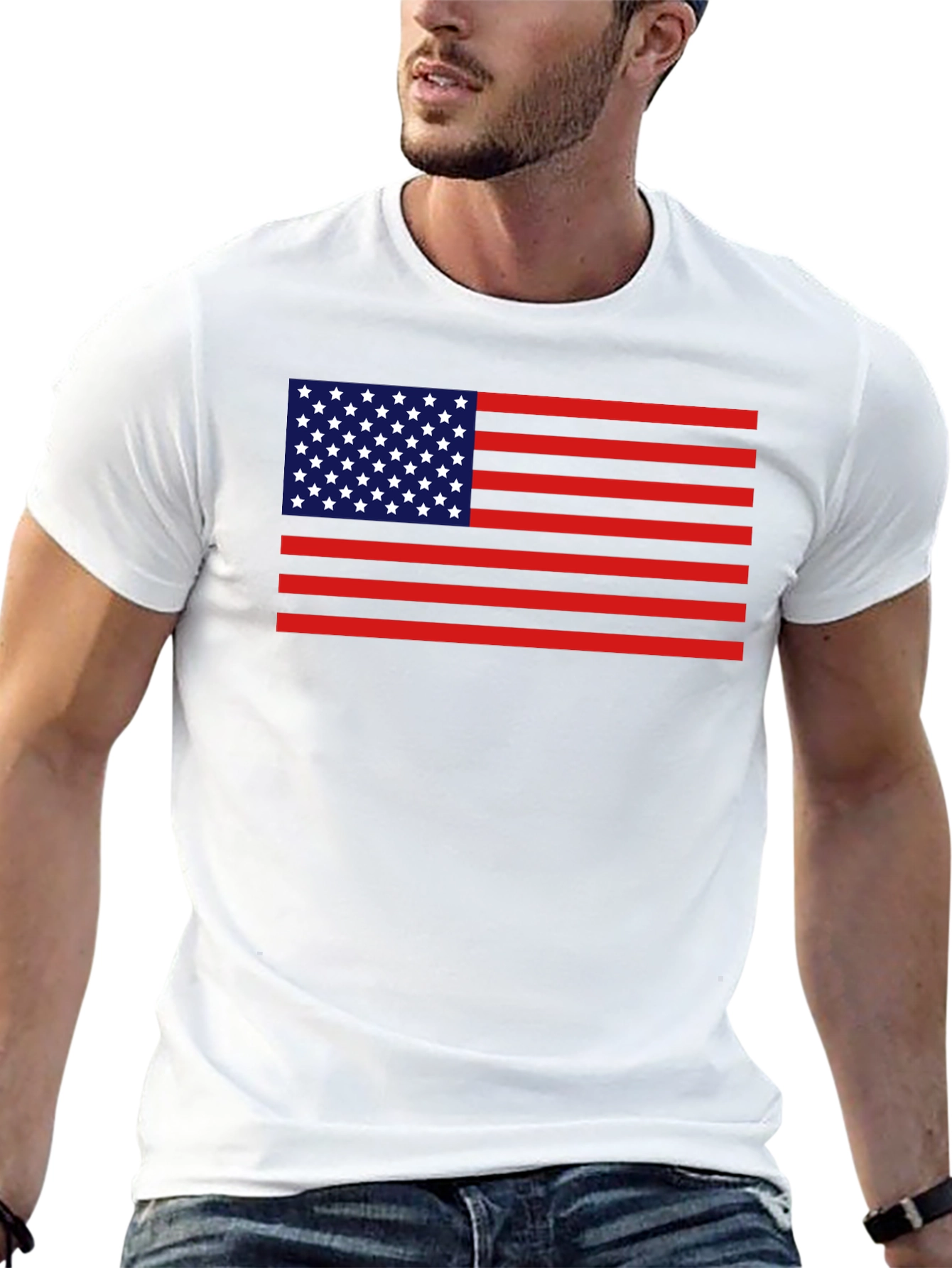 American Flag Graphic Tee - Patriot Style