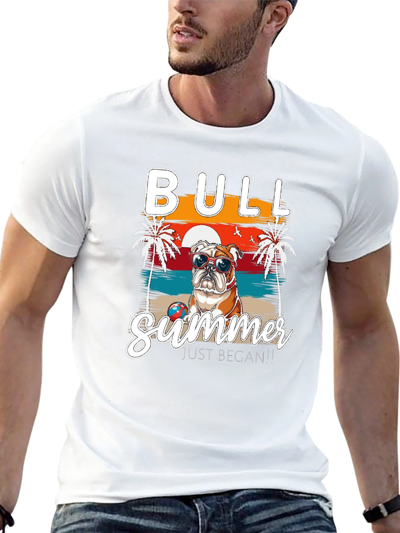Bull Summer Graphic T-Shirt
