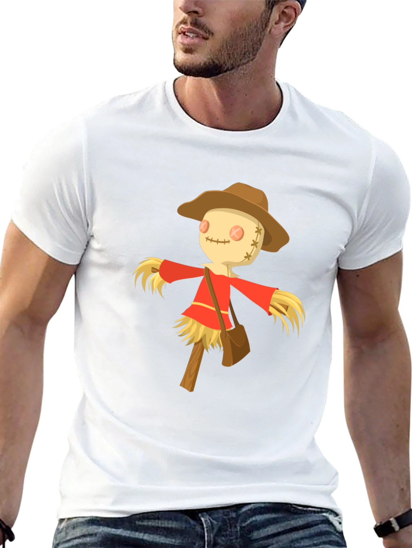 Scarecrow Graphic Tee - Harvest Festival Ready!