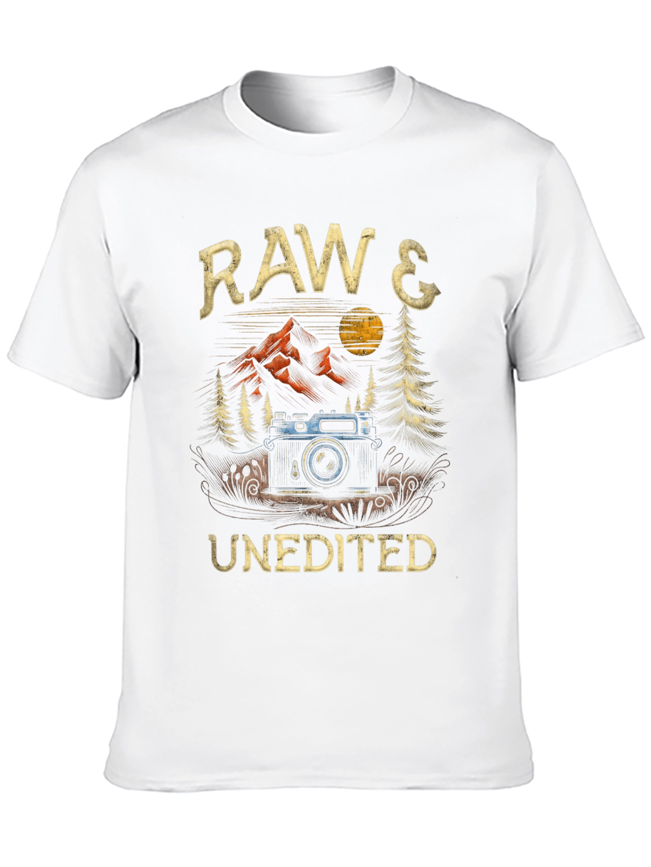 Raw & Unedited Camera Graphic T-Shirt