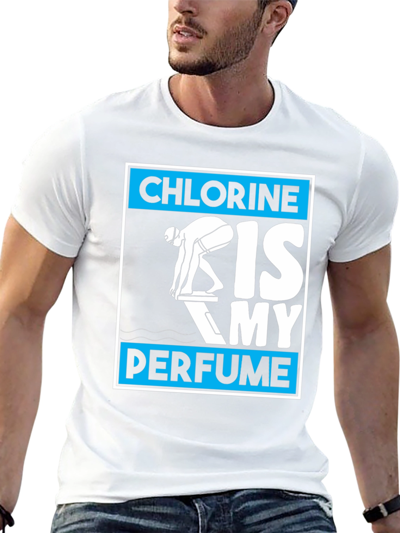 Chlorine is My Perfume T-Shirt - Swimmer Tee