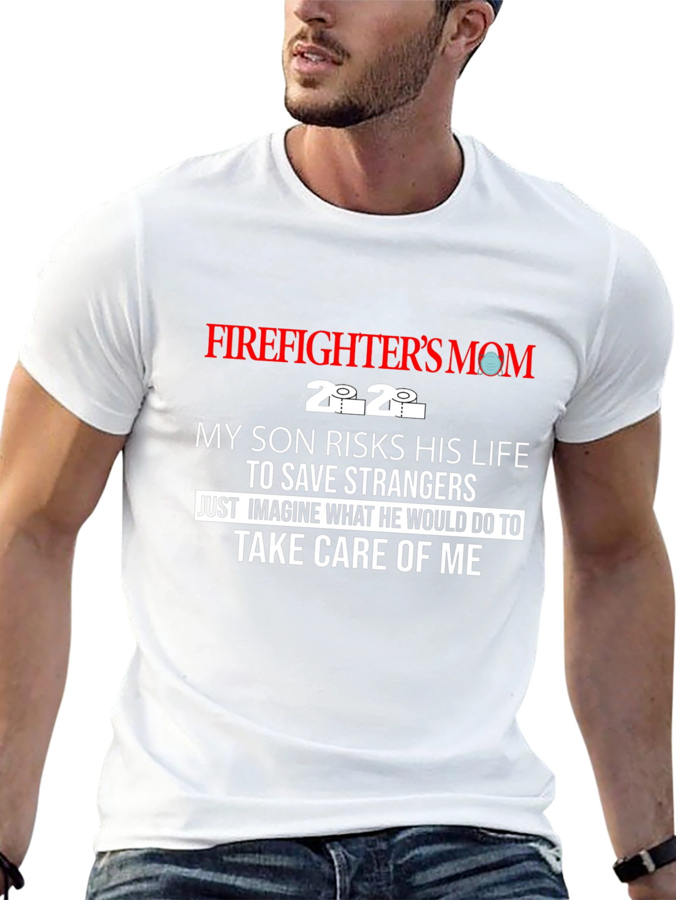 Firefighters Mom Graphic Tee
