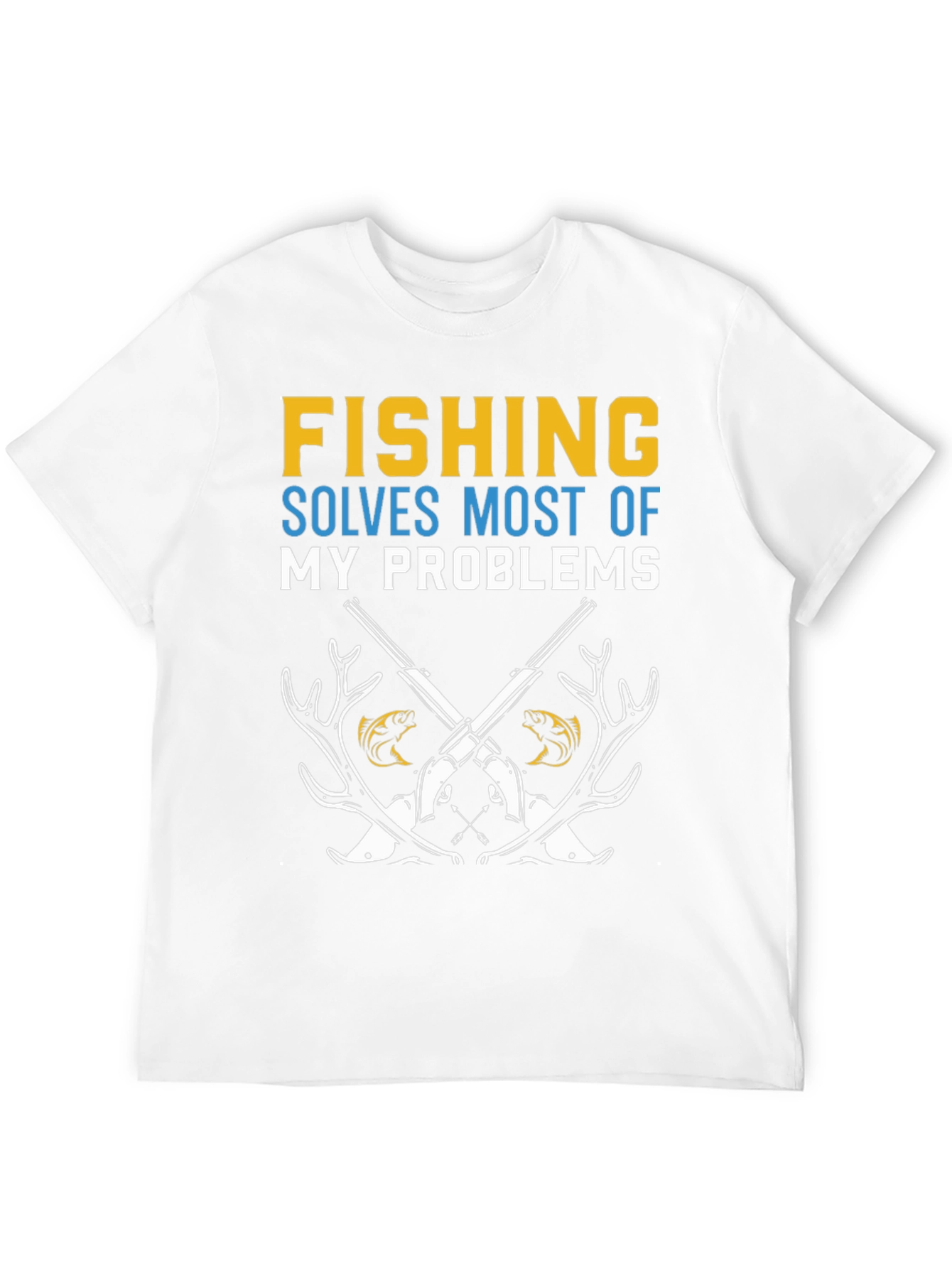 Fishing Solves Problems Graphic Tee