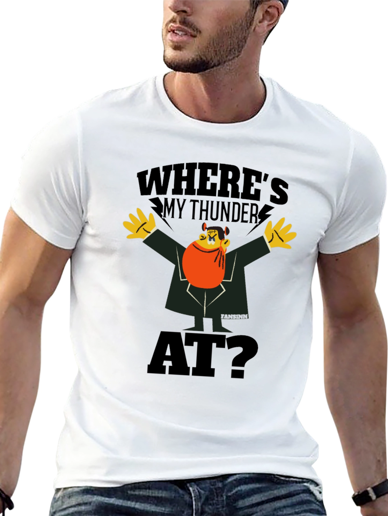 Wheres My Thunder At? Black Graphic Tee