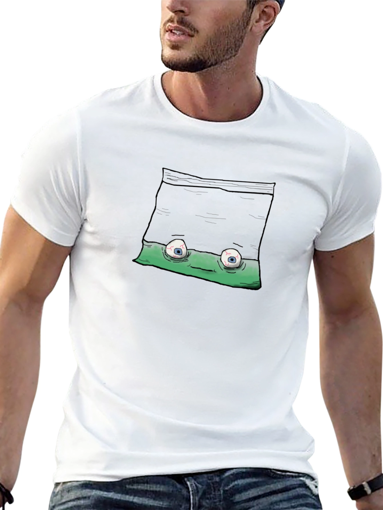Funny Graphic T-Shirt - Quirky Eye Design