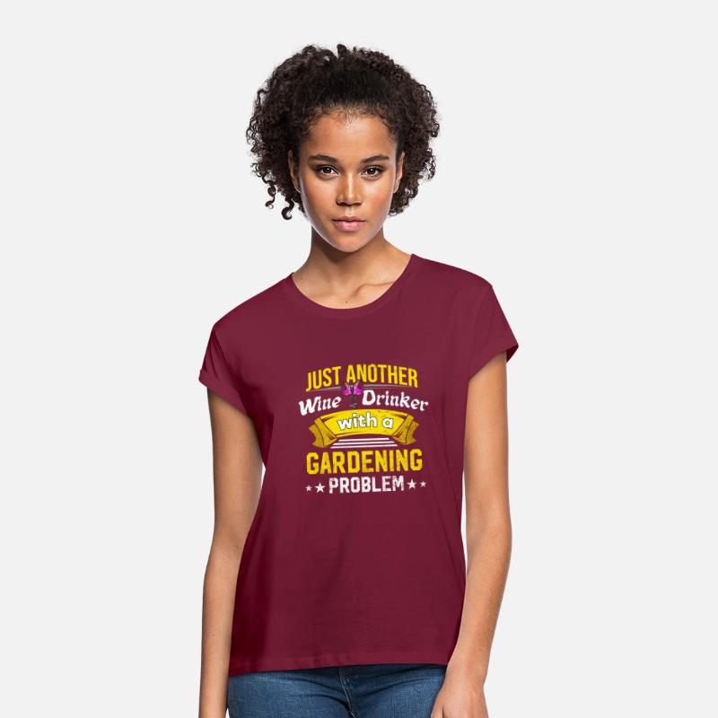 Wine Drinker with Gardening Problem Wine Lover Fun
