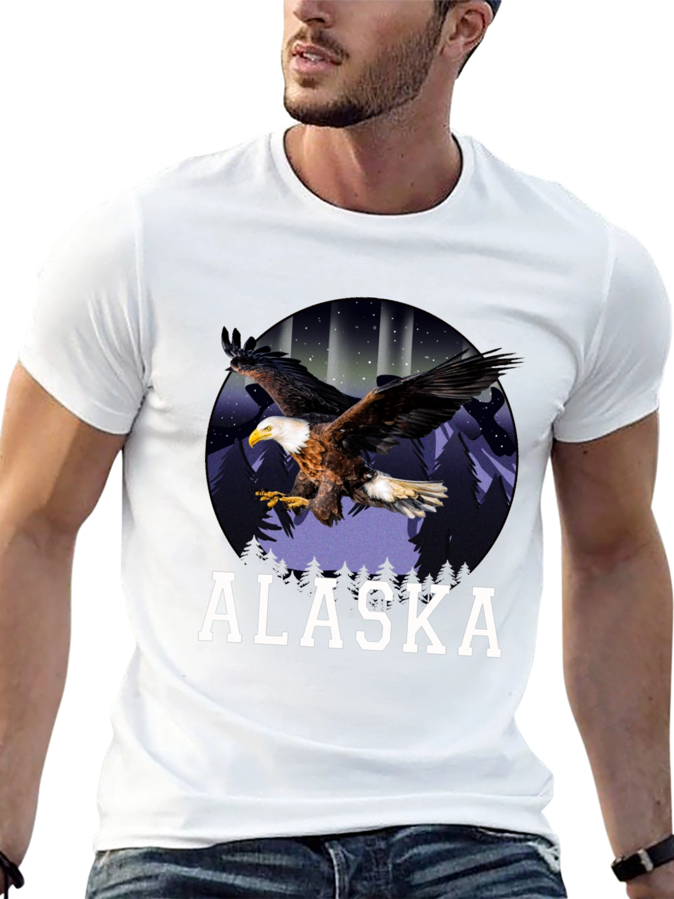 Alaska Eagle Graphic T-Shirt