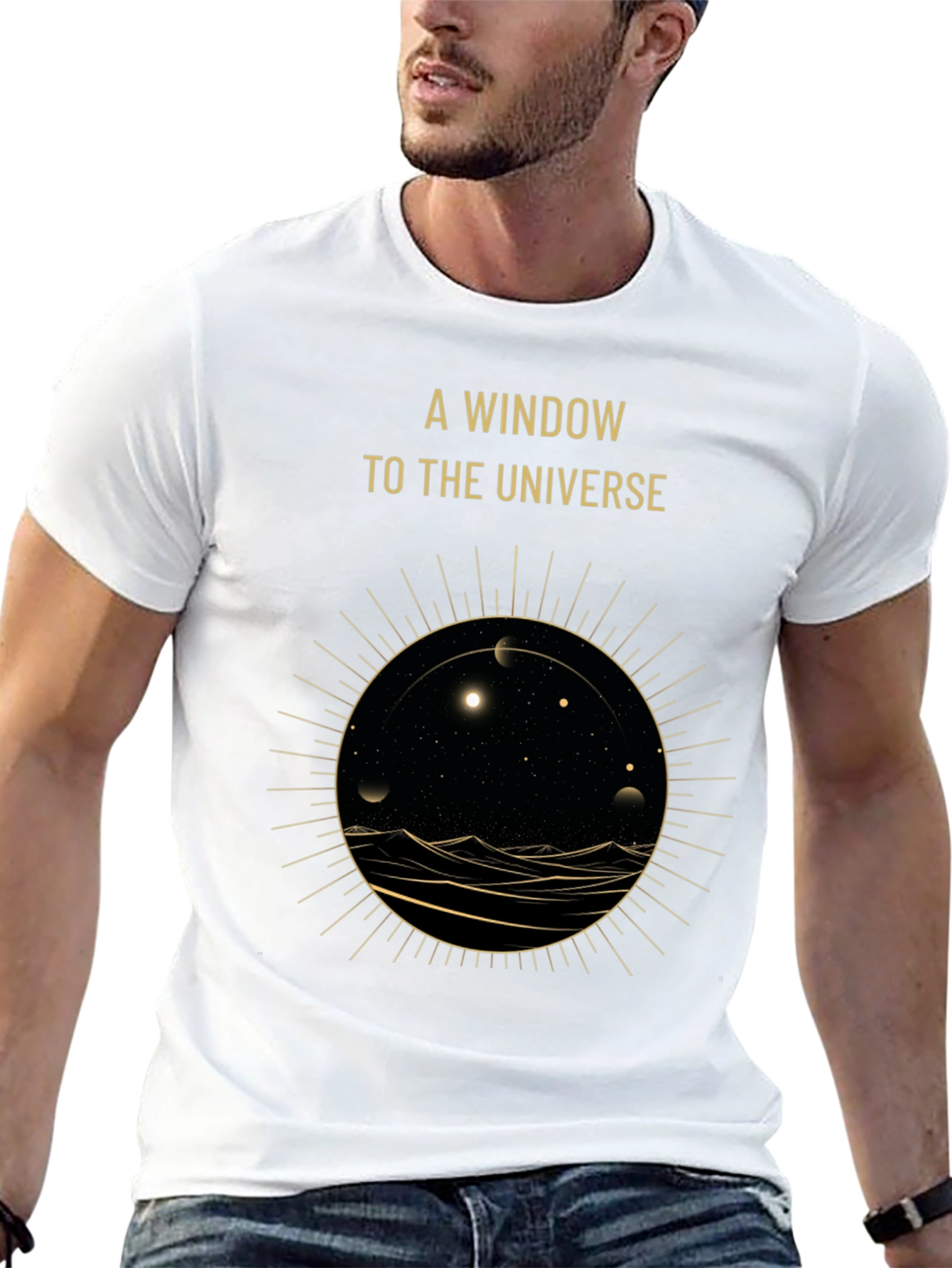 A Window to the Universe Graphic Tee - Black